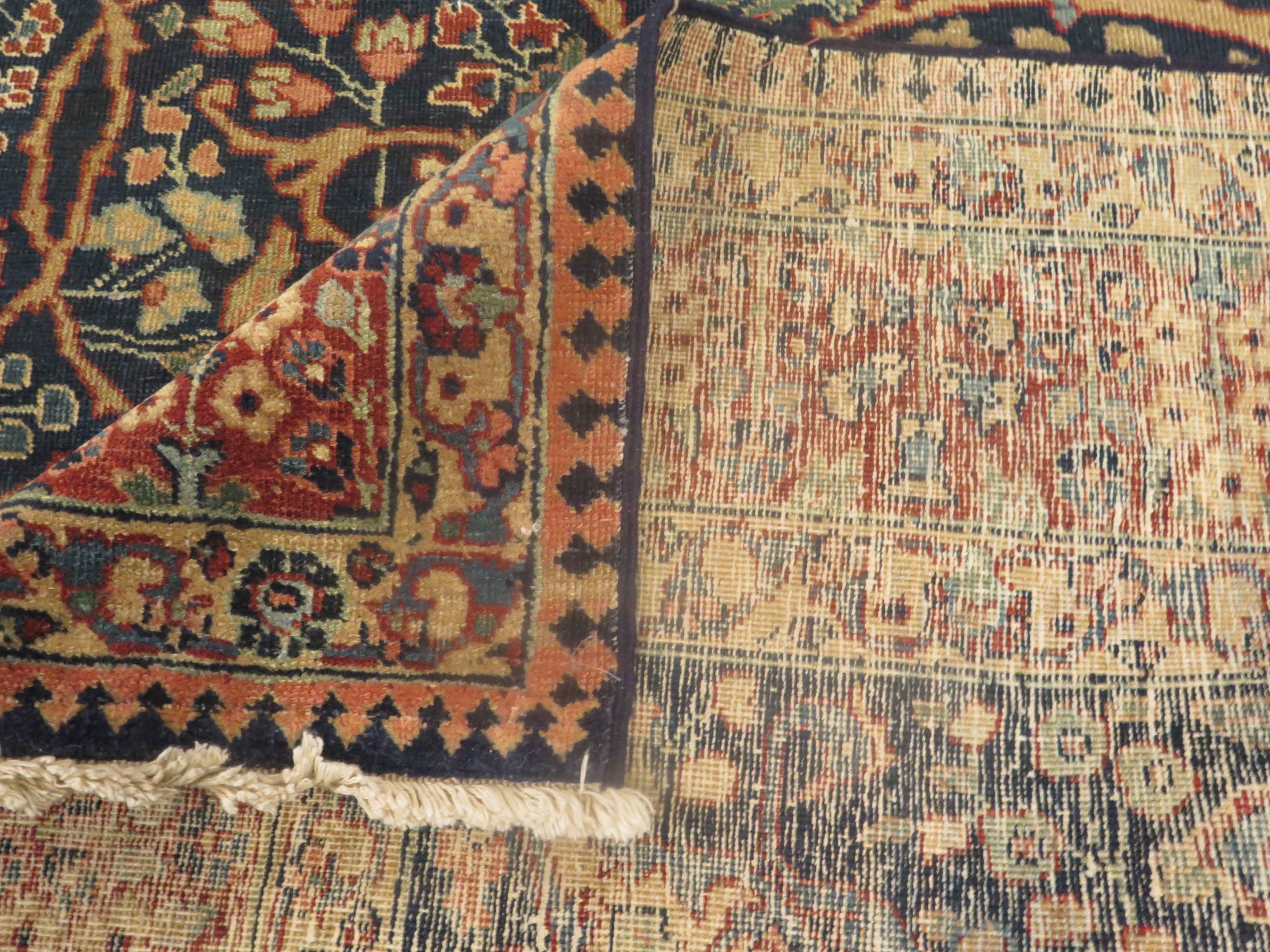 Thumbnail 15 for Antique Persian Tabriz Traditional Rug 10910