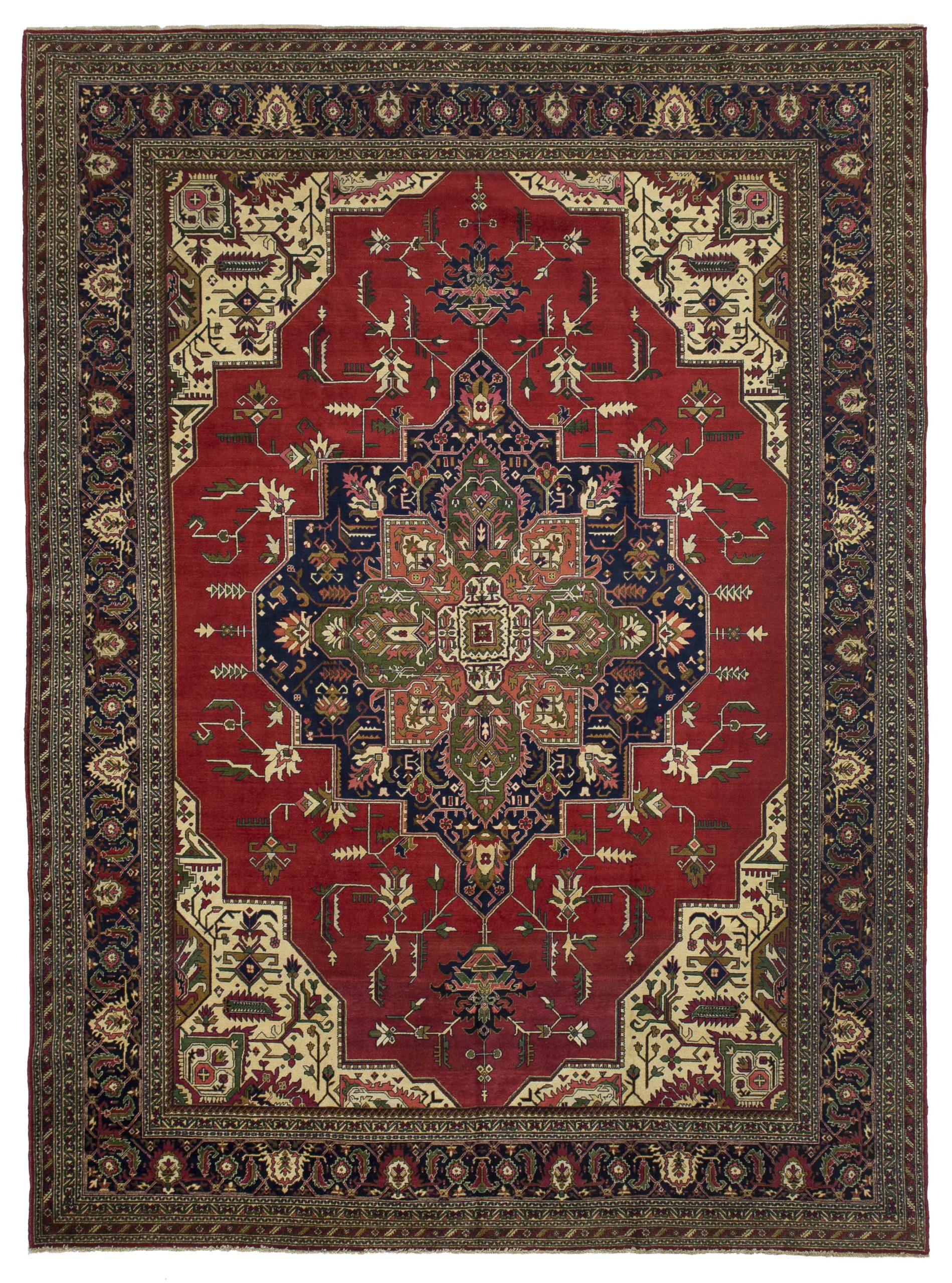 Thumbnail 5 for Antique Persian Tabriz Traditional Rug 10927