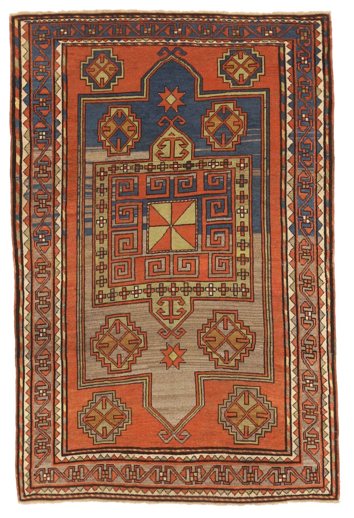 Thumbnail 11 for Antique Russia Kazakhstan Transitional Rug 10979