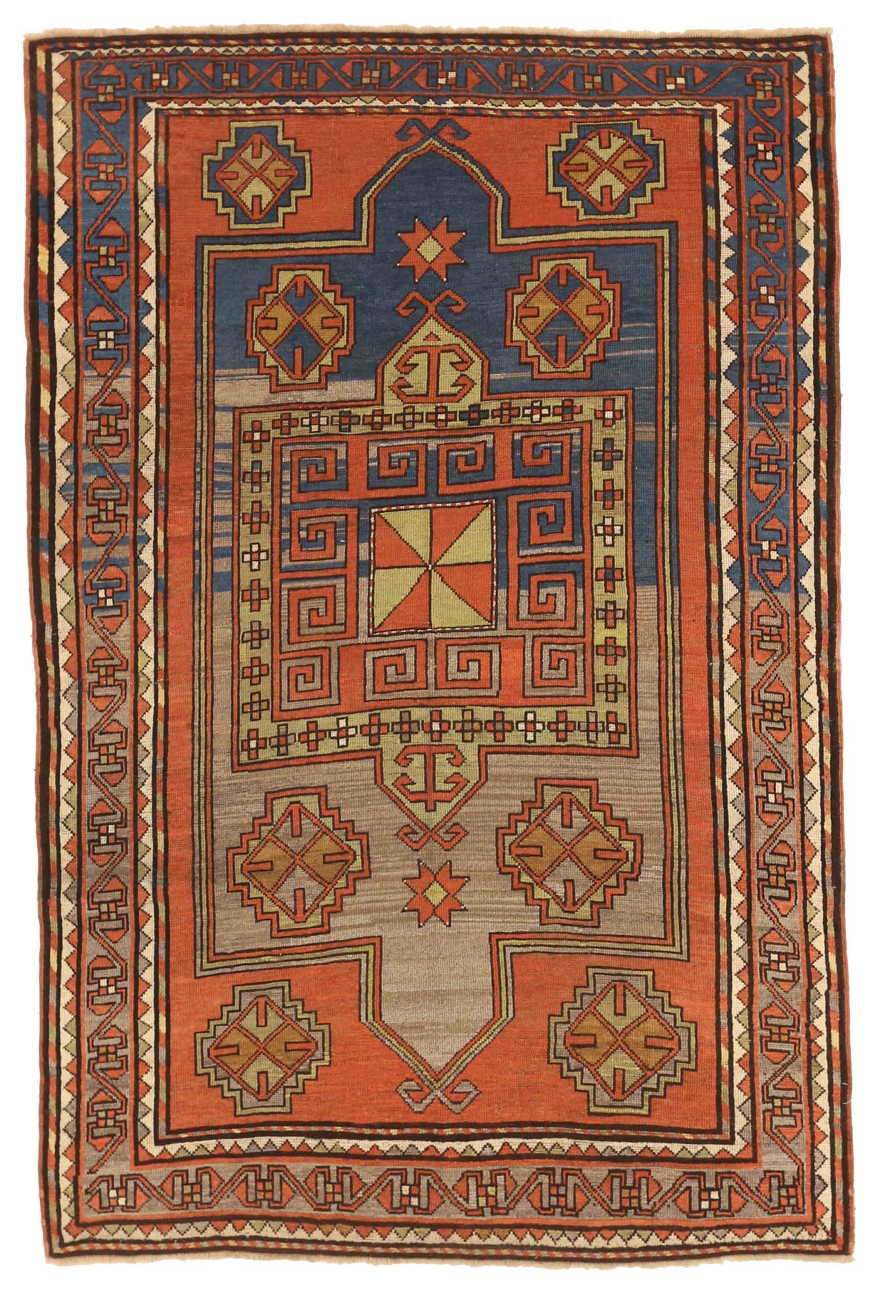 Thumbnail 7 for Antique Russia Kazakhstan Transitional Rug 10979
