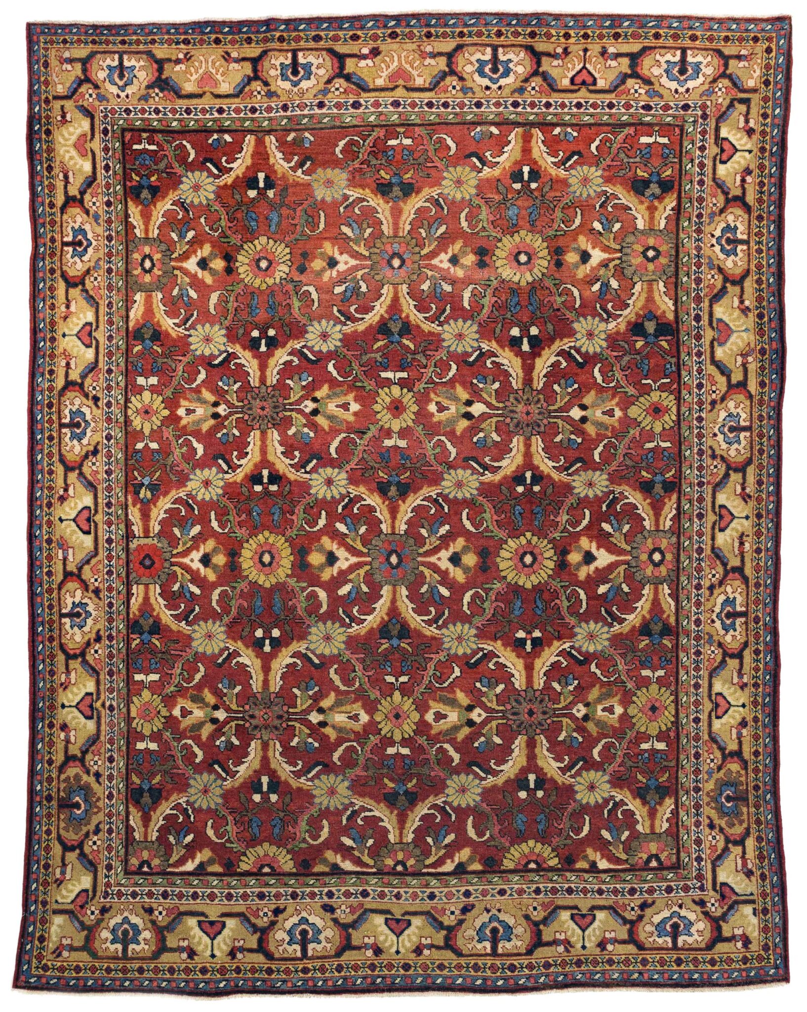 Thumbnail 12 for Antique Persian Mahal Traditional Rug 10981