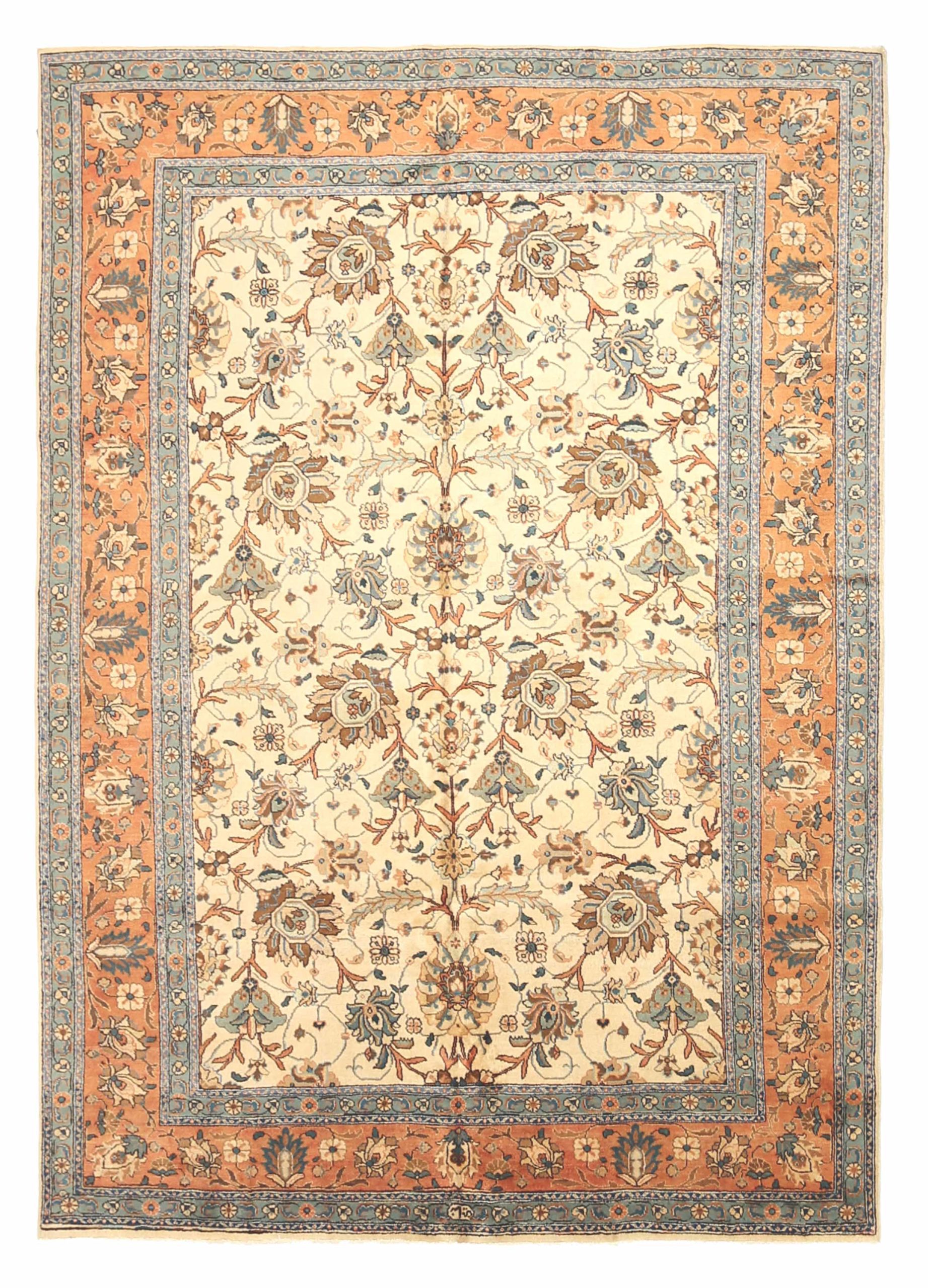 Thumbnail 15 for Antique Persian Tabriz Traditional Rug 11005