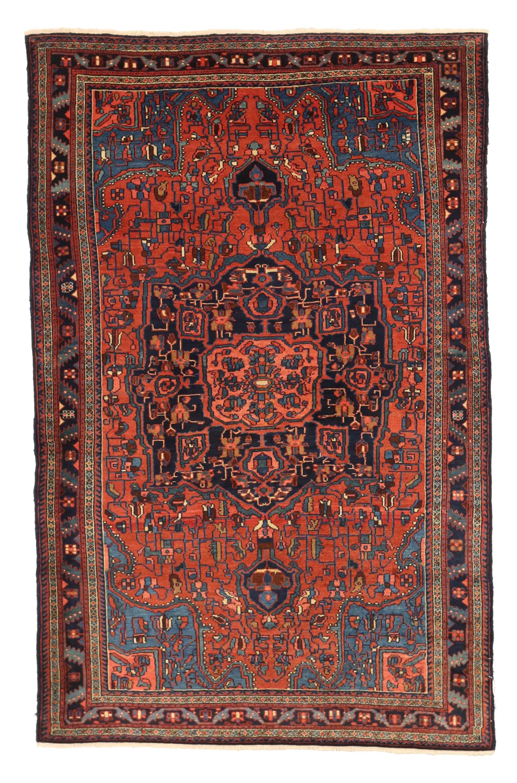 Thumbnail 9 for Antique Persian Hamadan Transitional Rug 11068