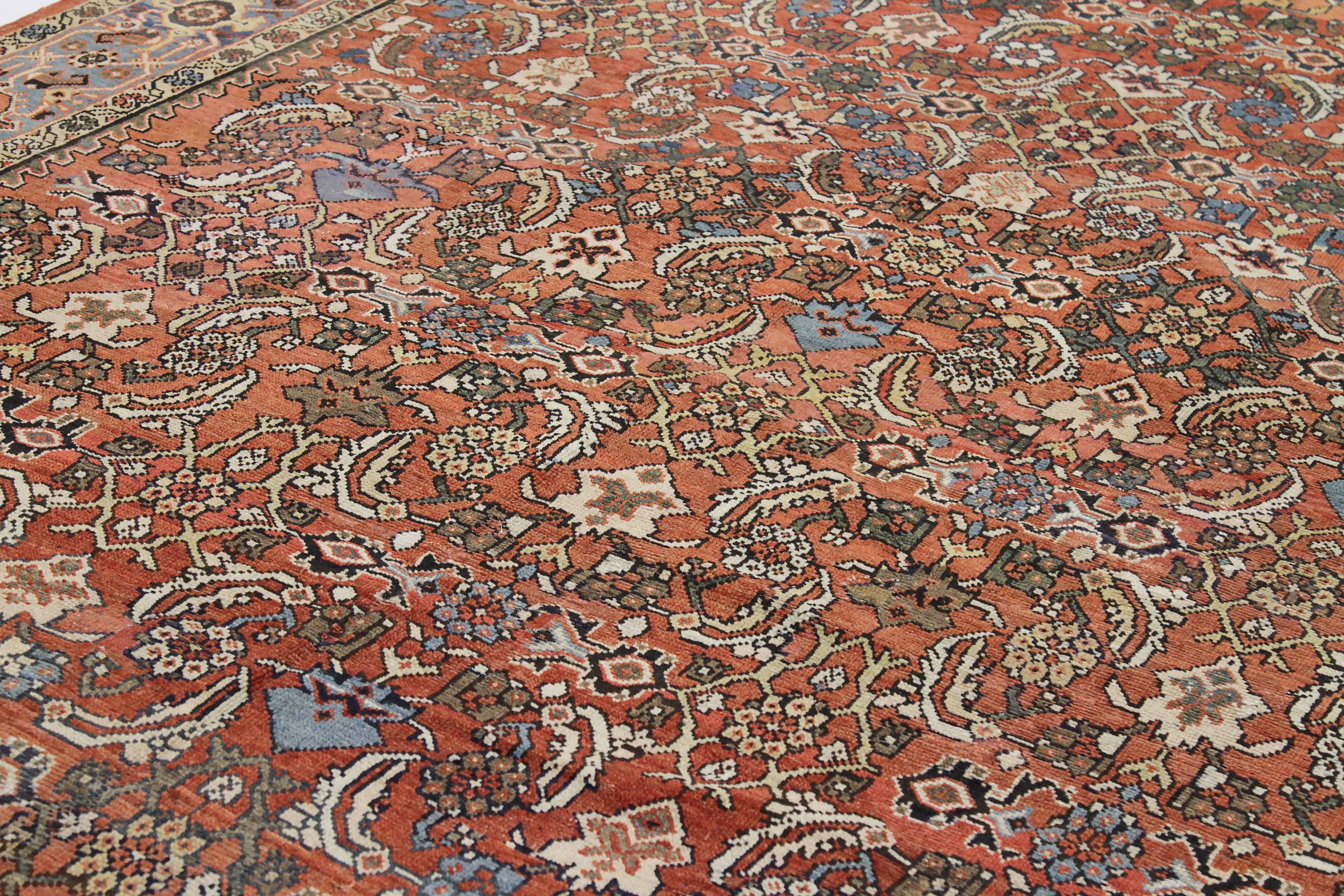 Thumbnail 13 for Antique Persian Mahal Traditional Rug 11078