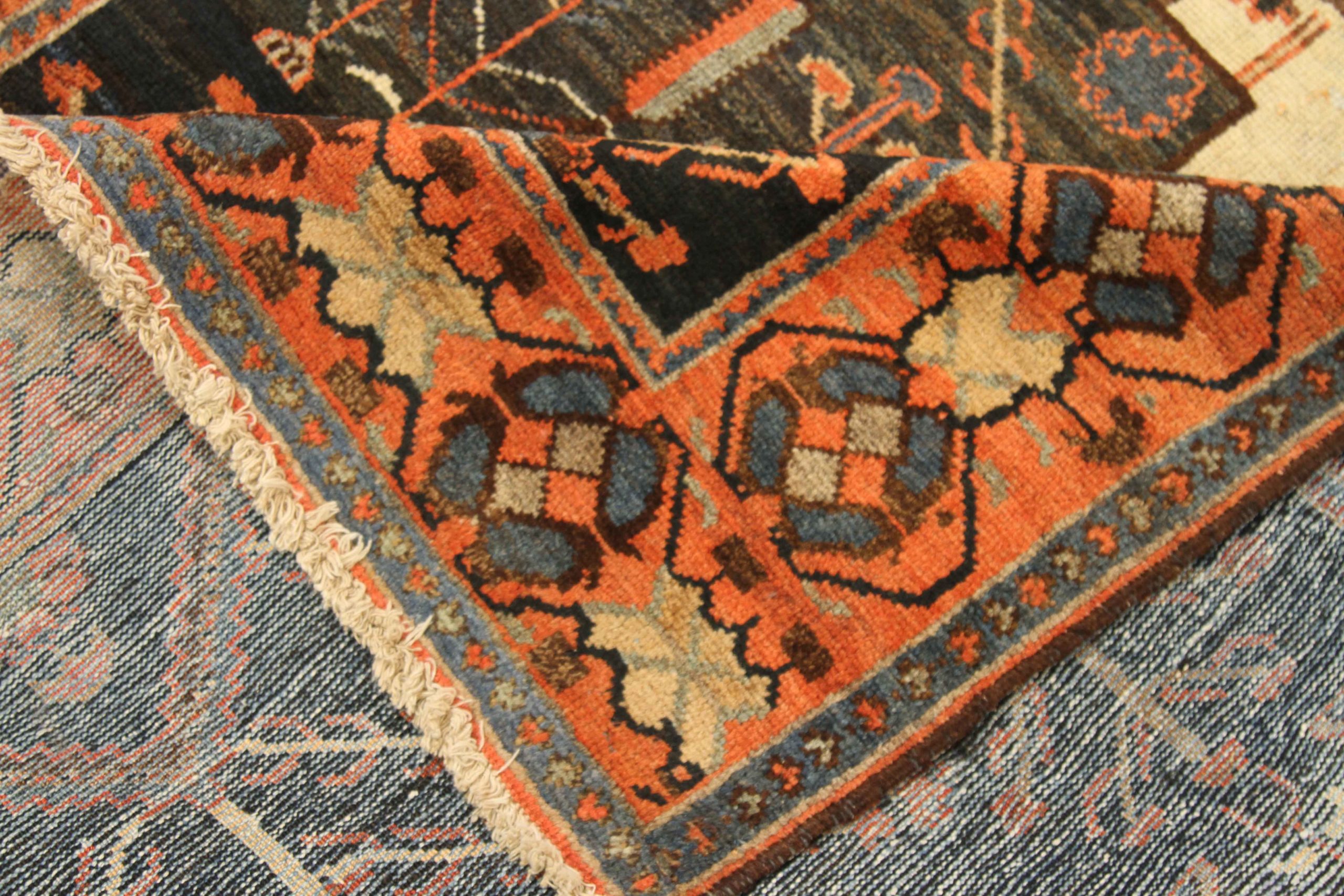 Thumbnail 8 for Antique Persian Bakhtiar Transitional Rug 11079