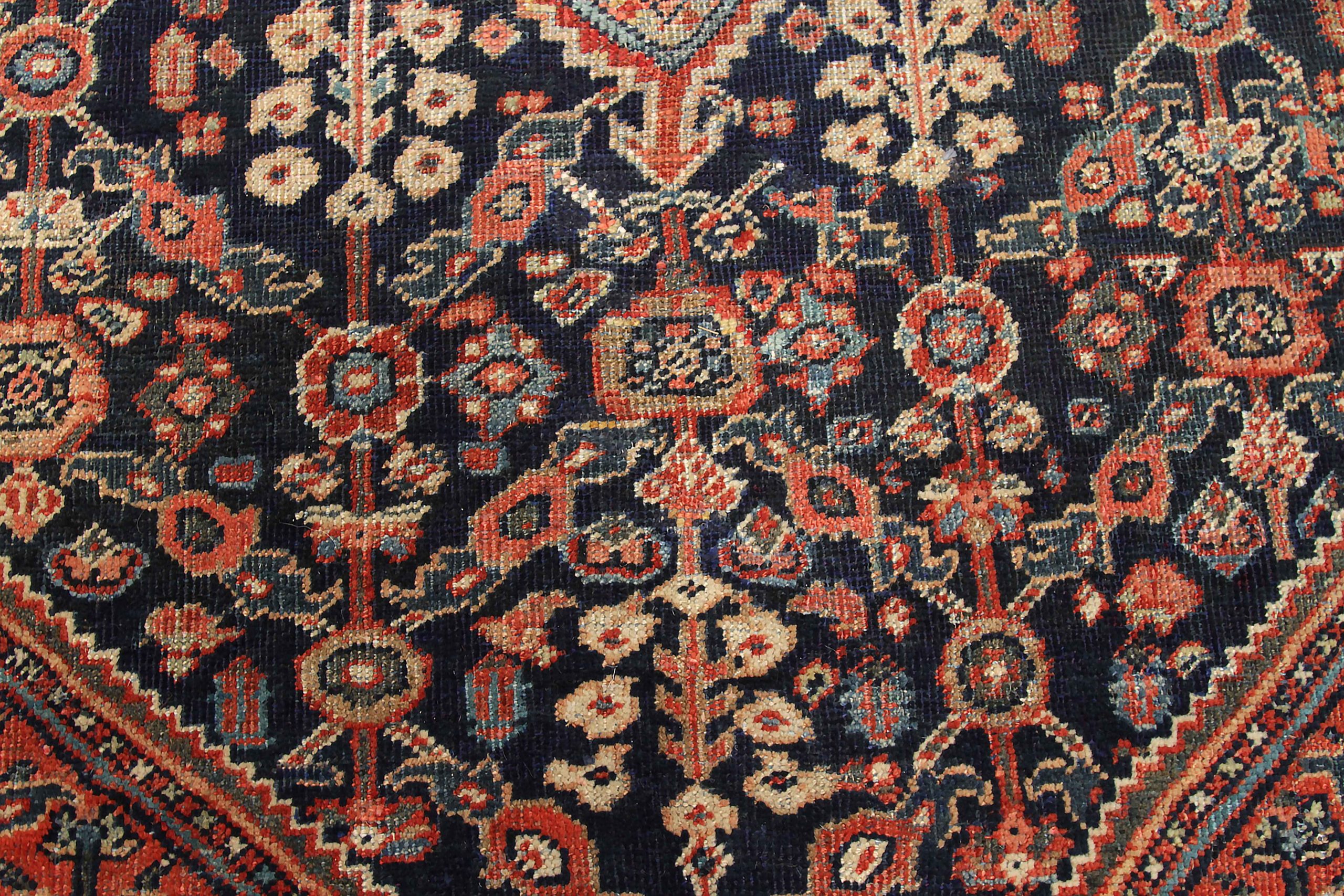 Thumbnail 10 for Antique Persian Mahal Traditional Rug 11087