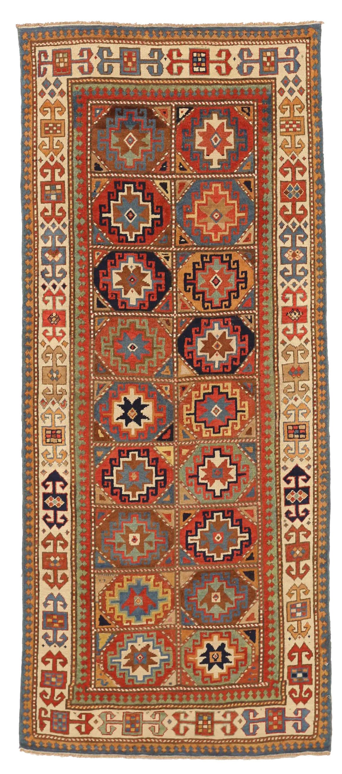 Thumbnail 13 for Antique Russia Shirvan Transitional Rug 11135