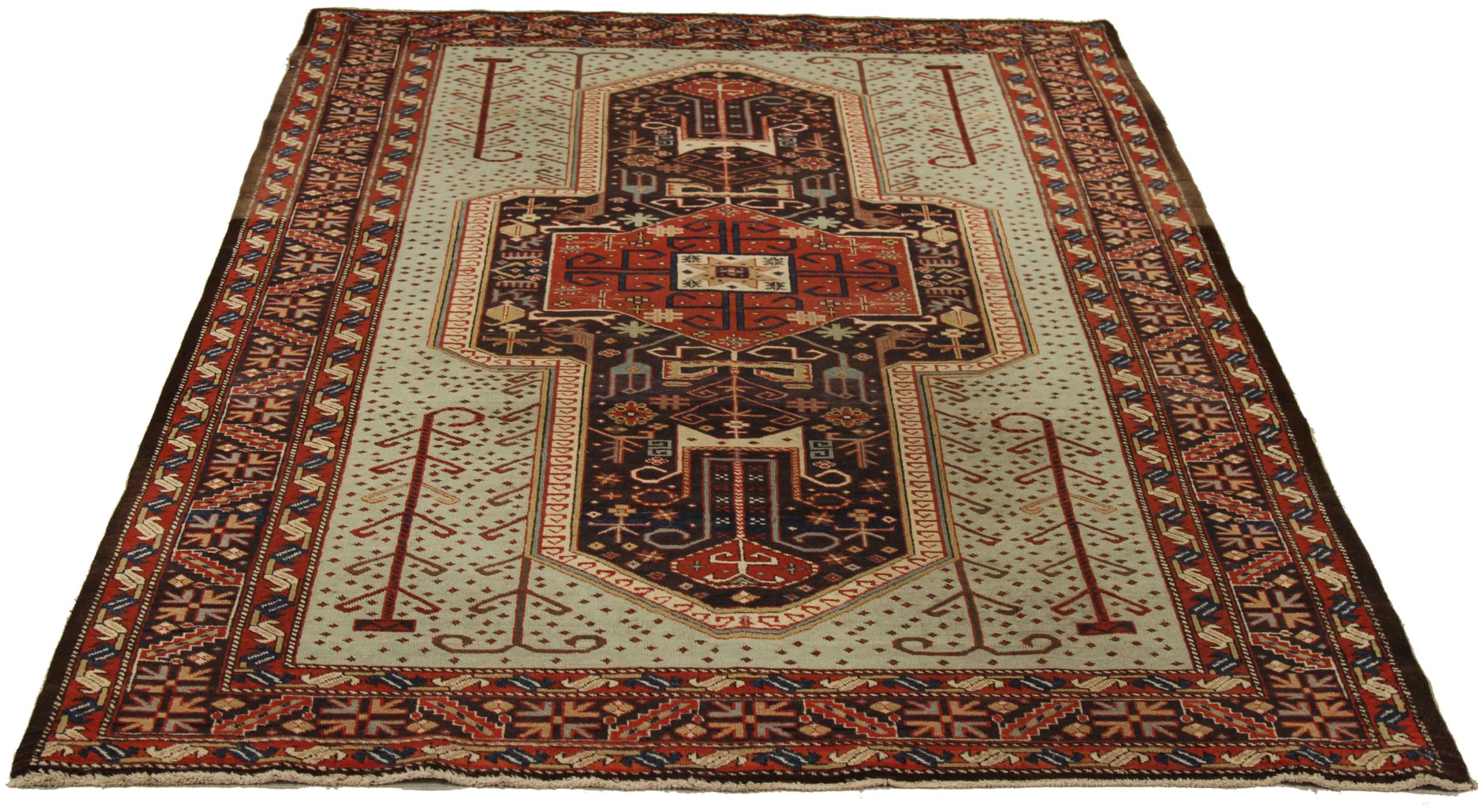 Thumbnail 15 for Antique Persian Ardebil Transitional Rug 11139