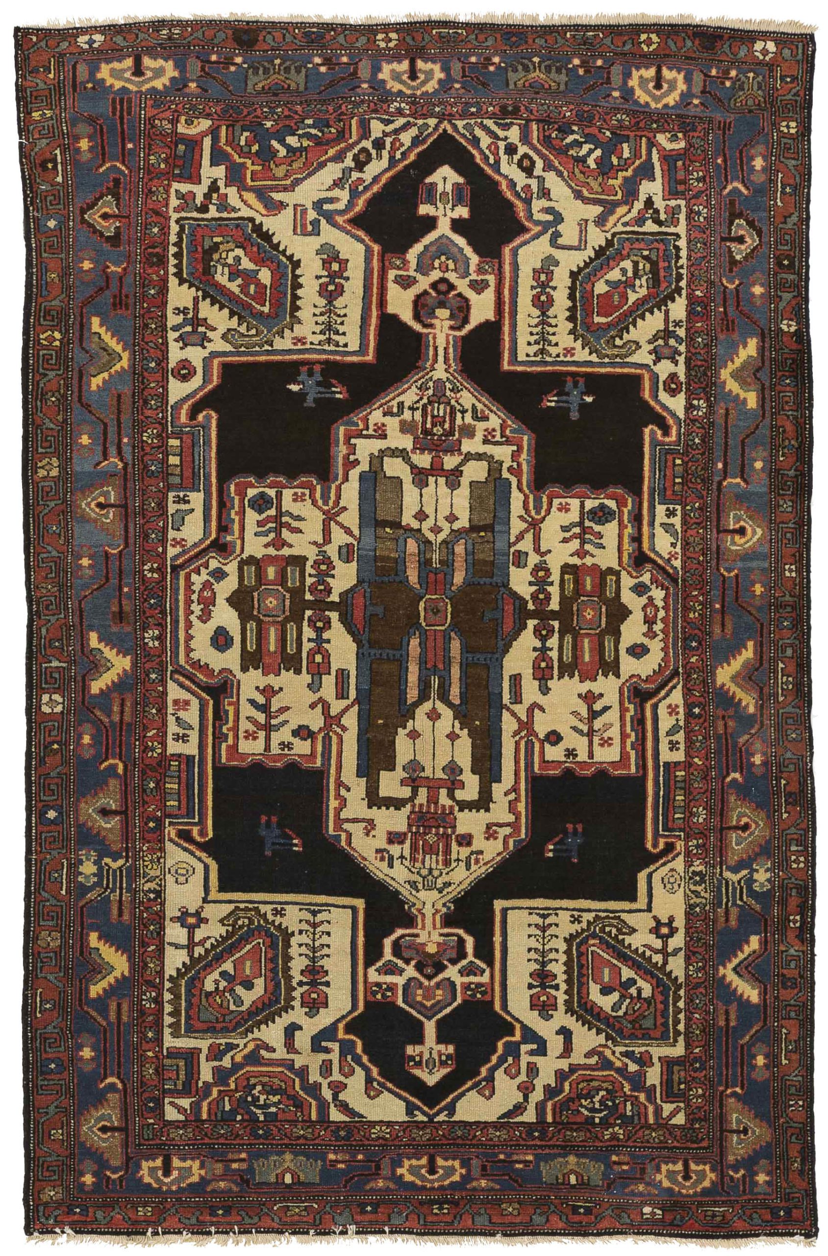 Thumbnail 6 for Antique Persian Bakhtiar Transitional Rug 11141