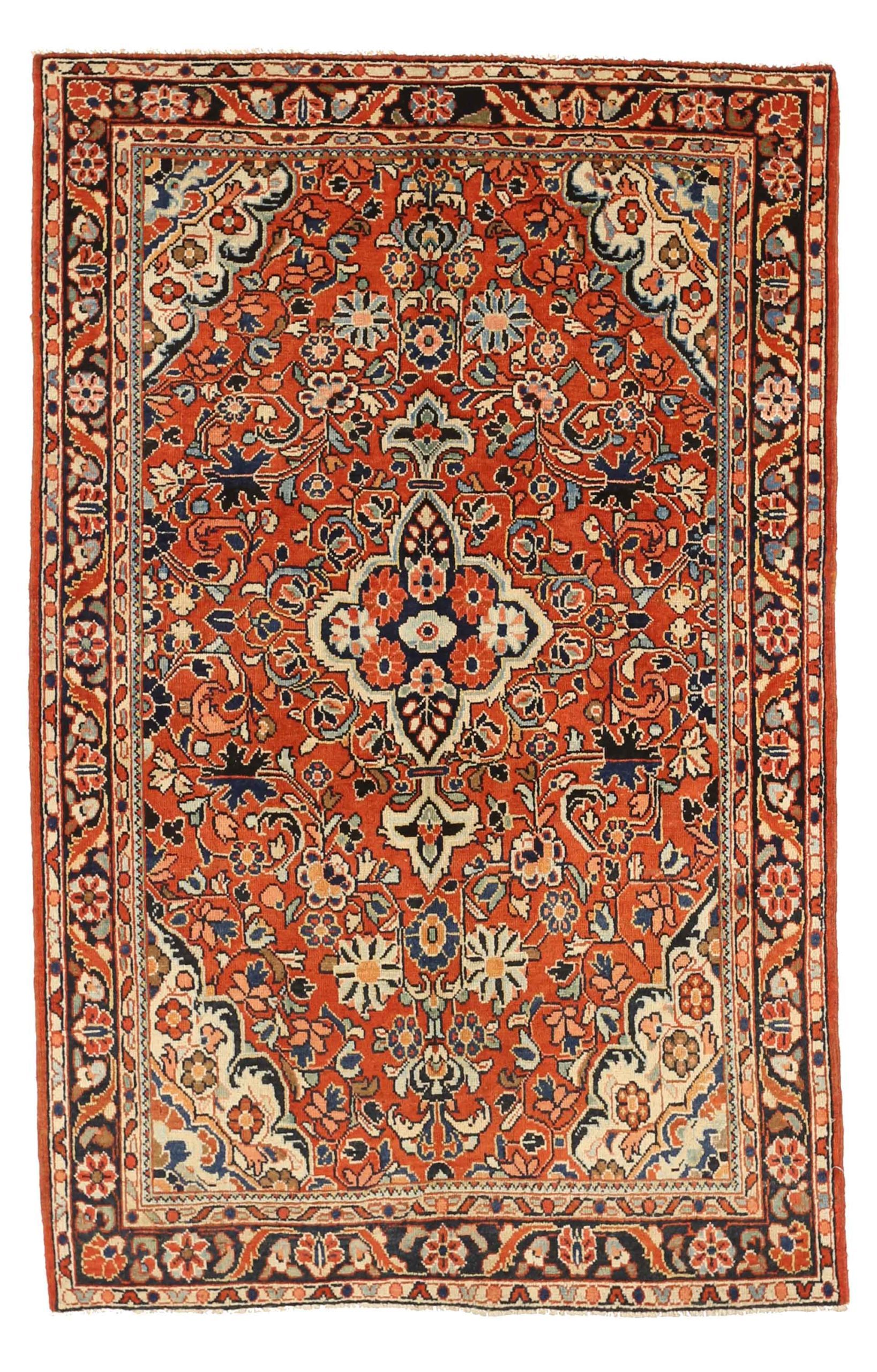 Thumbnail 5 for Antique Persian Mahal Traditional Rug 11151