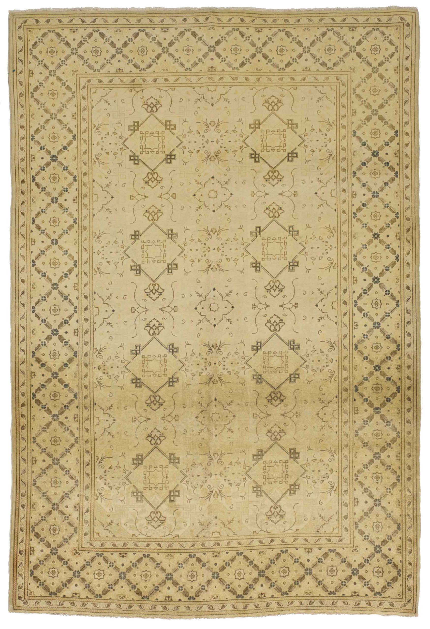 Thumbnail 9 for Antique Persian Kashan Transitional Rug 11168