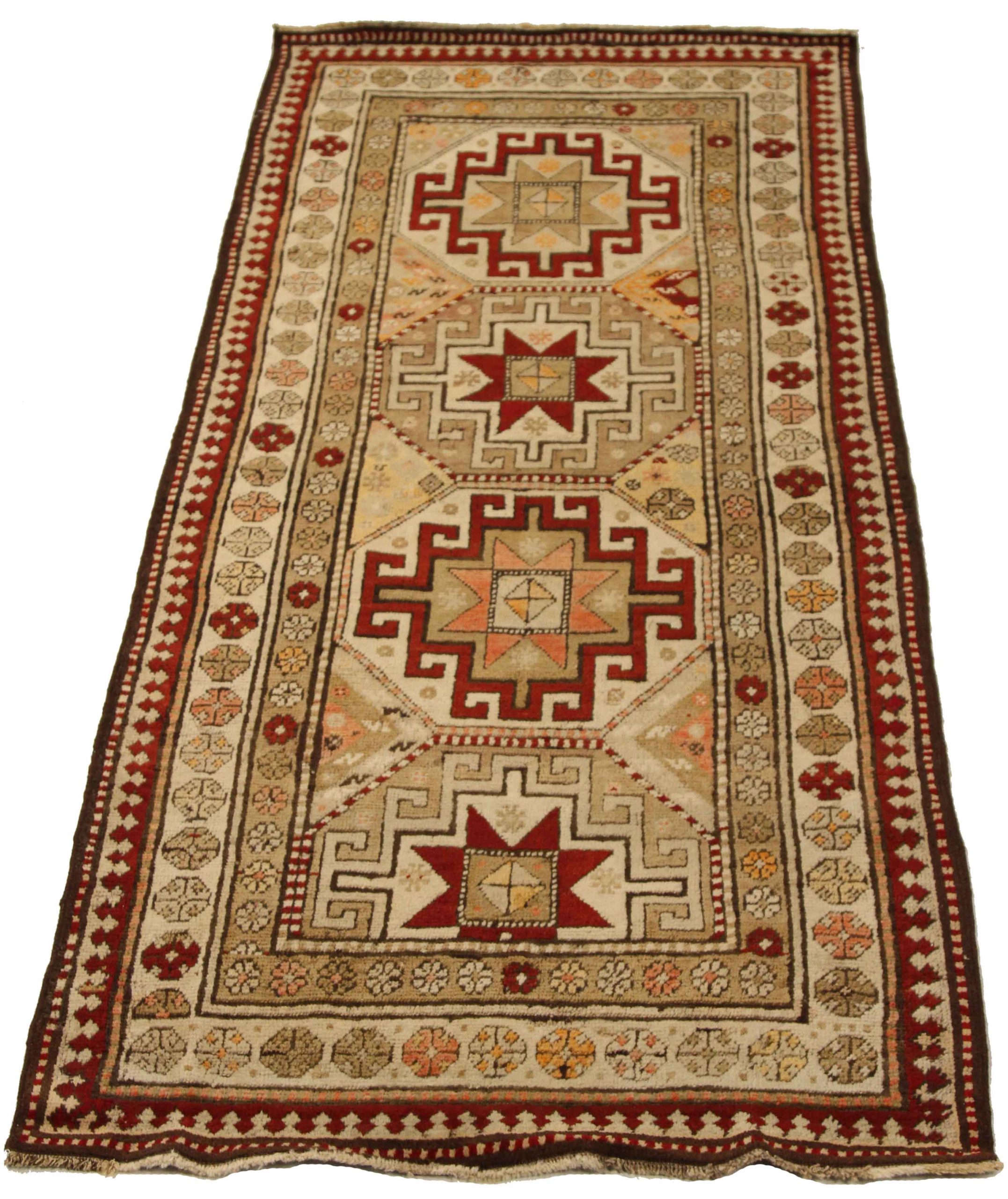 Thumbnail 5 for Antique Russia Kazakhstan Transitional Rug 11178