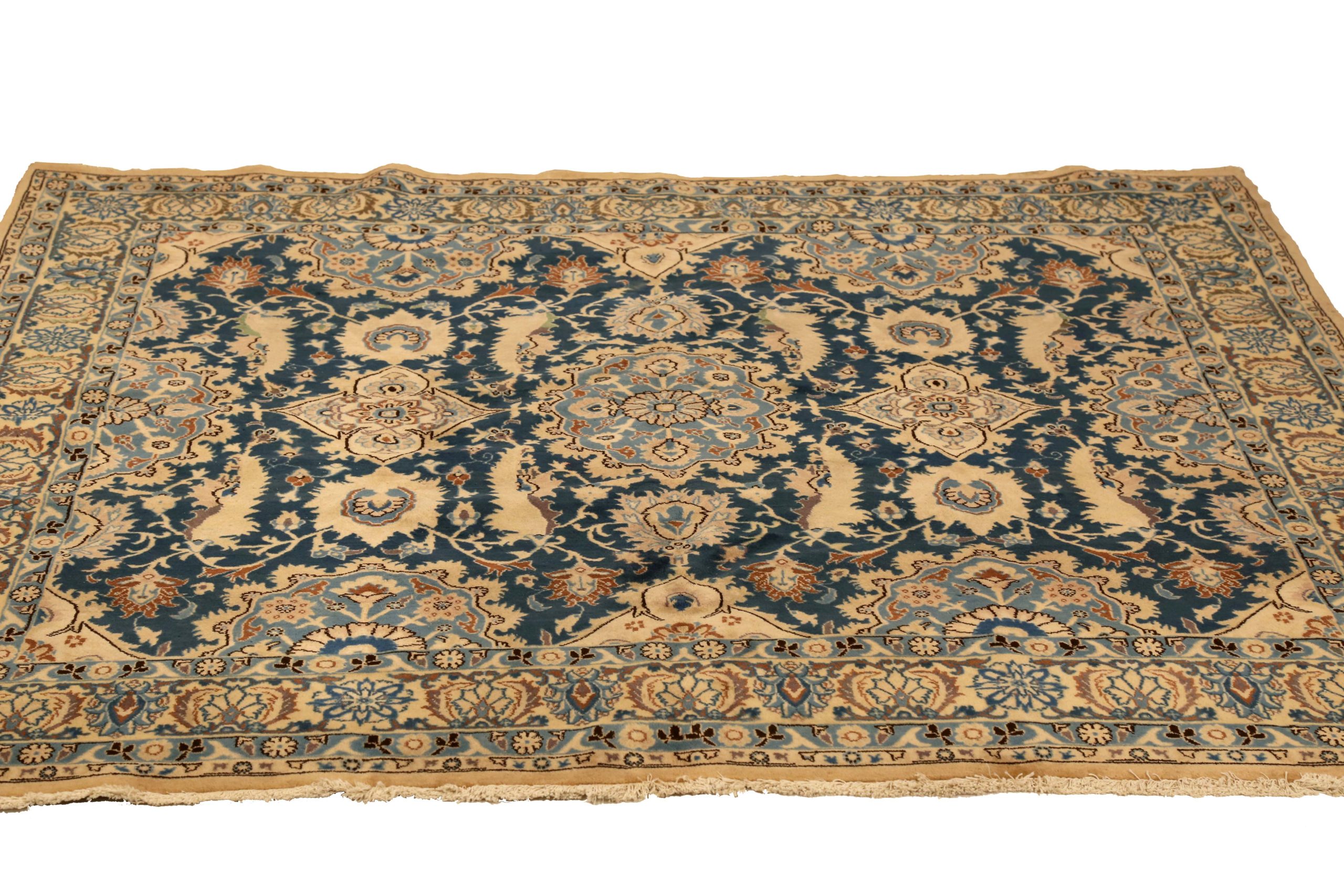 Thumbnail 12 for Antique Persian Nain Transitional Rug 11198