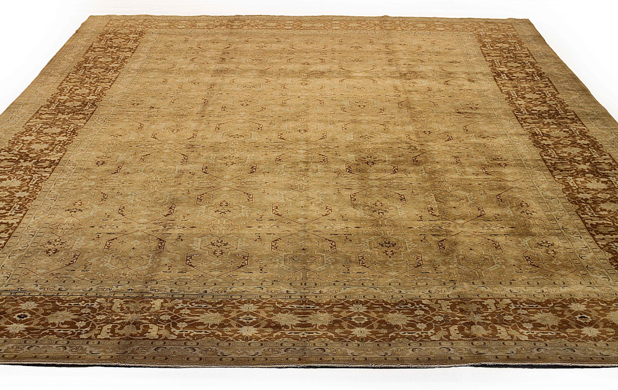 Thumbnail 5 for Antique Persian Tabriz Transitional Rug 11218