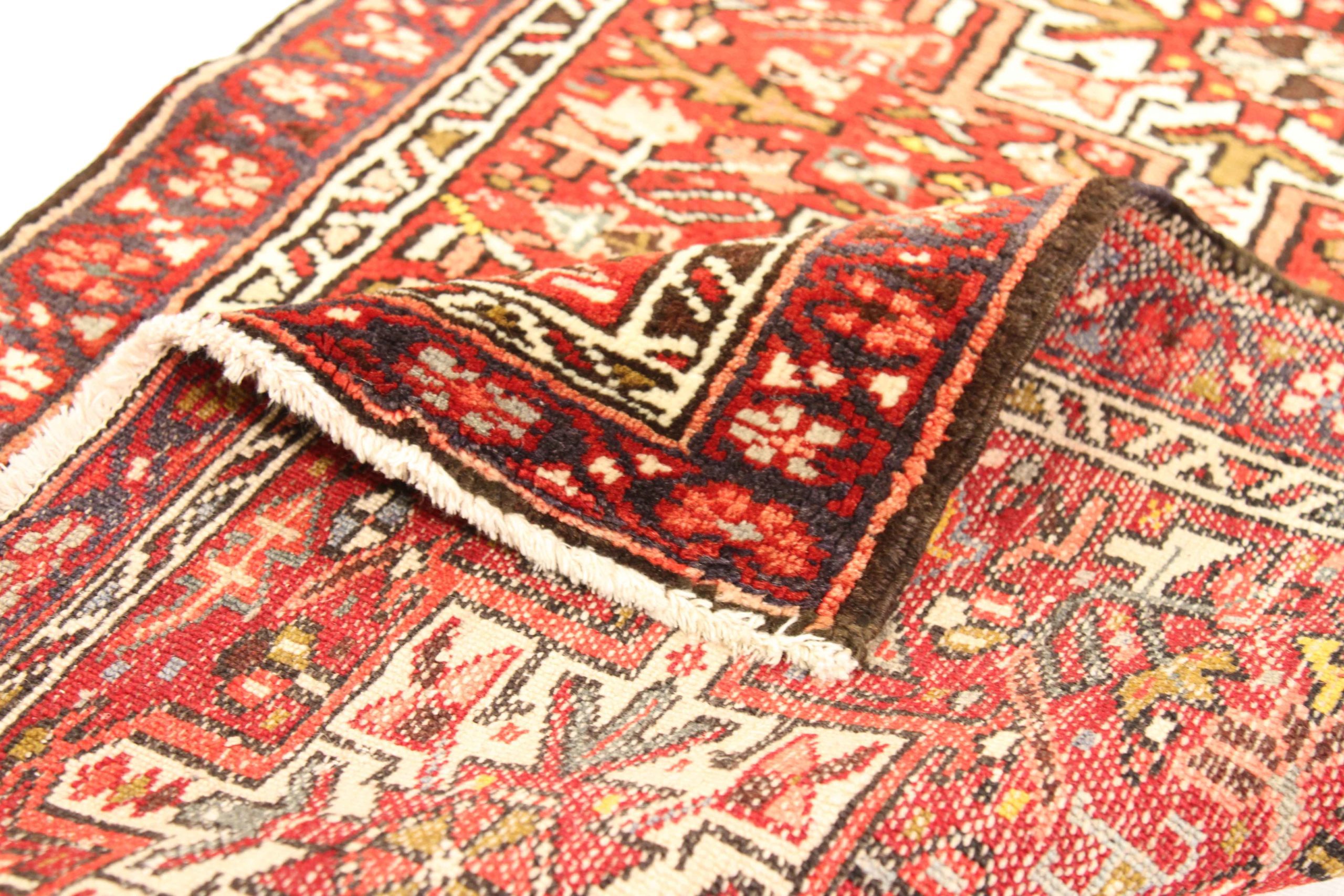 Thumbnail 3 for Antique Persian Heriz Traditional Rug 11384