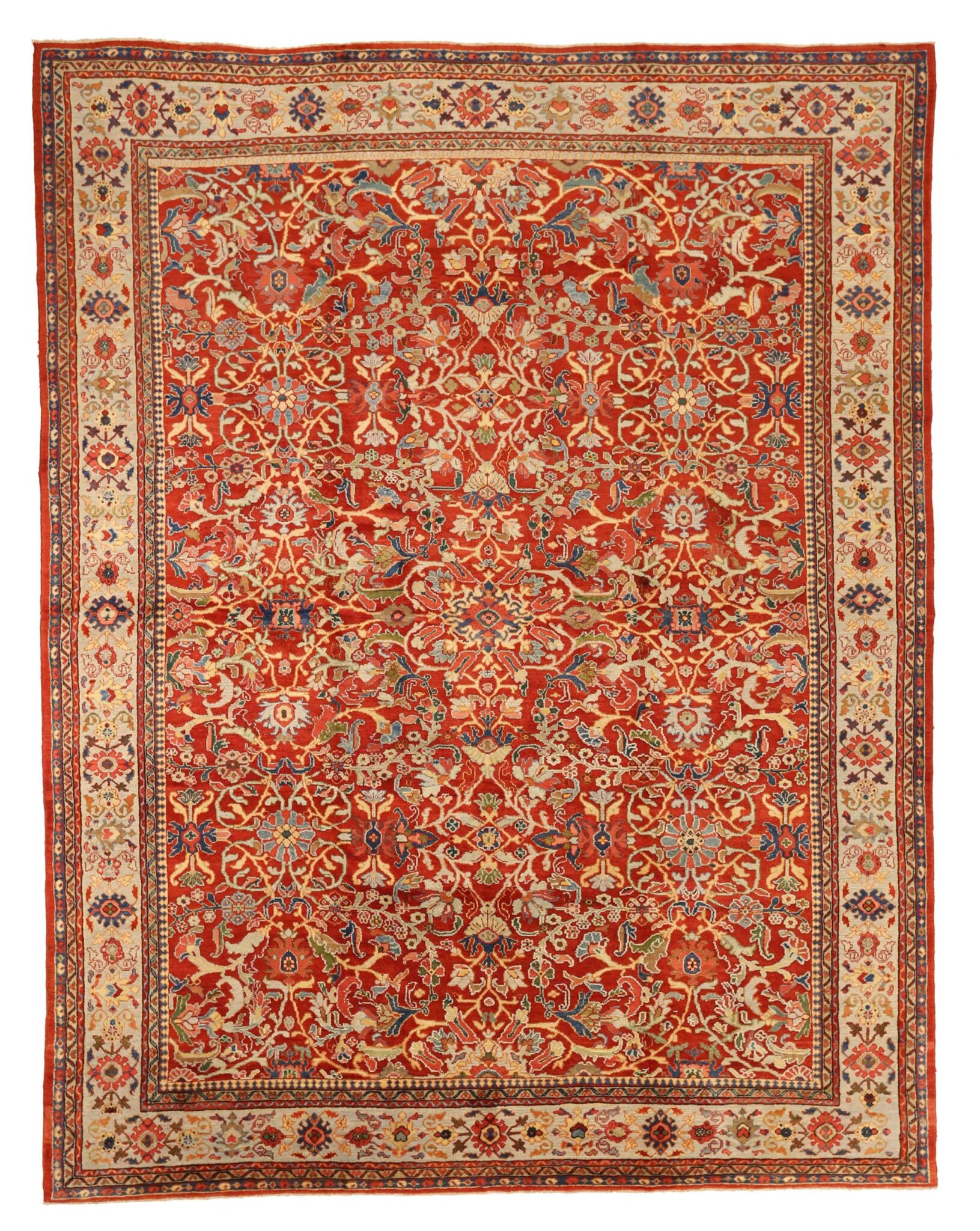 Thumbnail 12 for Antique Persian Sultanabad Traditional Rug 11410