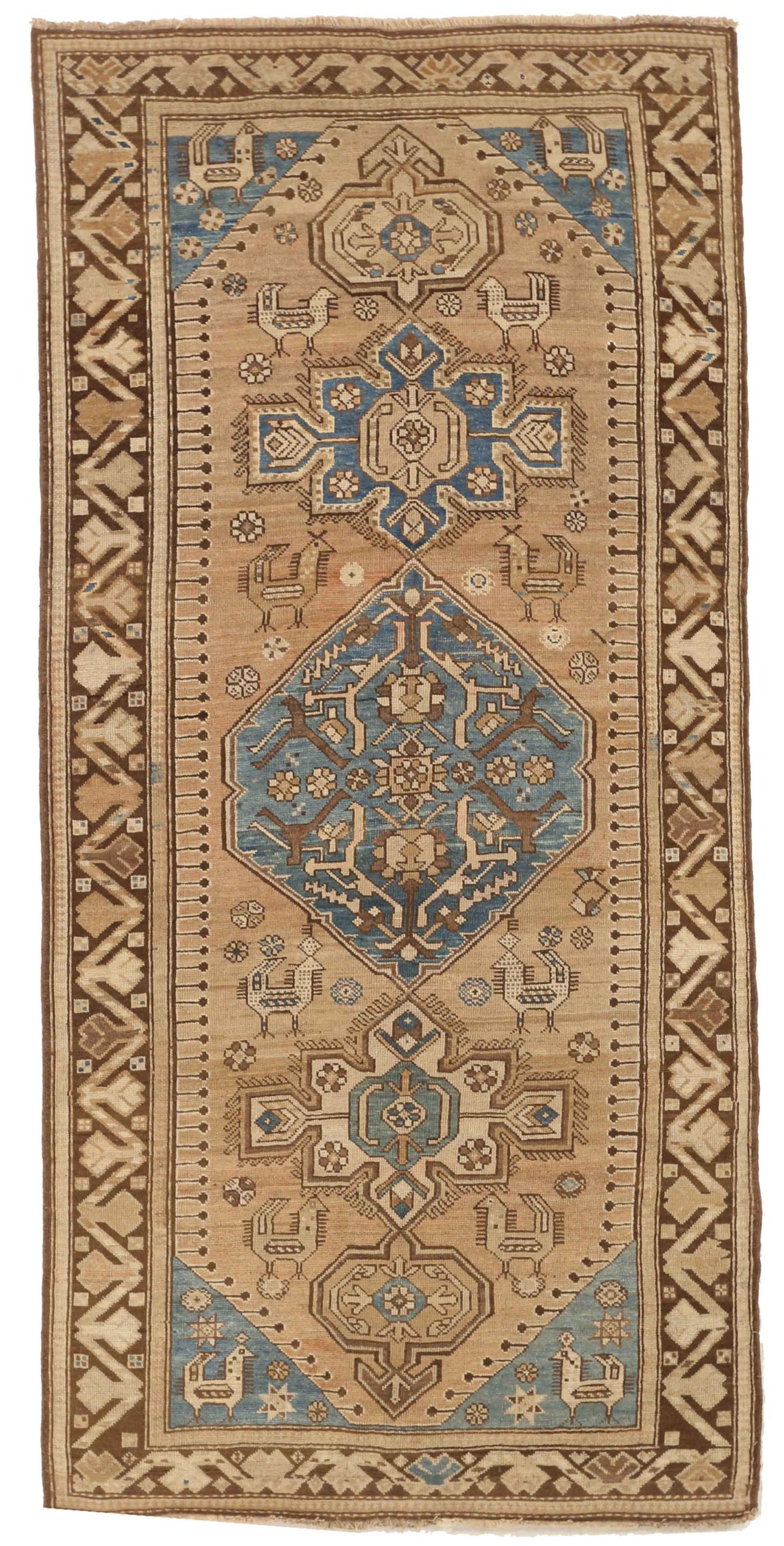 Thumbnail 11 for Antique Russia Kazakhstan Transitional Rug 11490