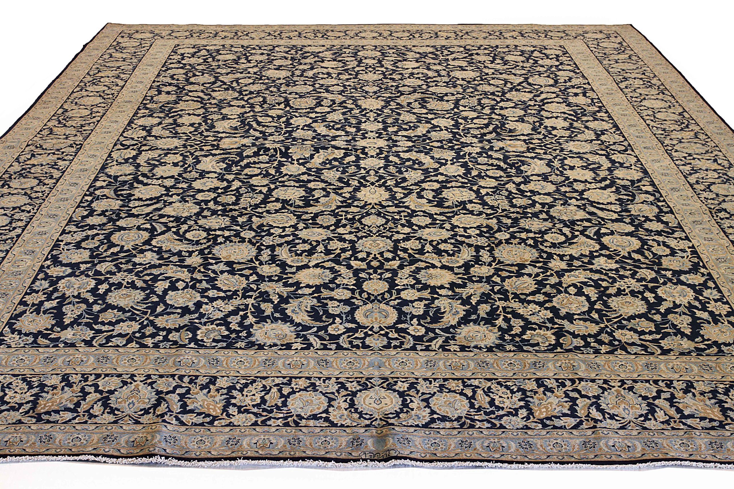 Thumbnail 10 for Antique Persian Kashan Traditional Rug 11524