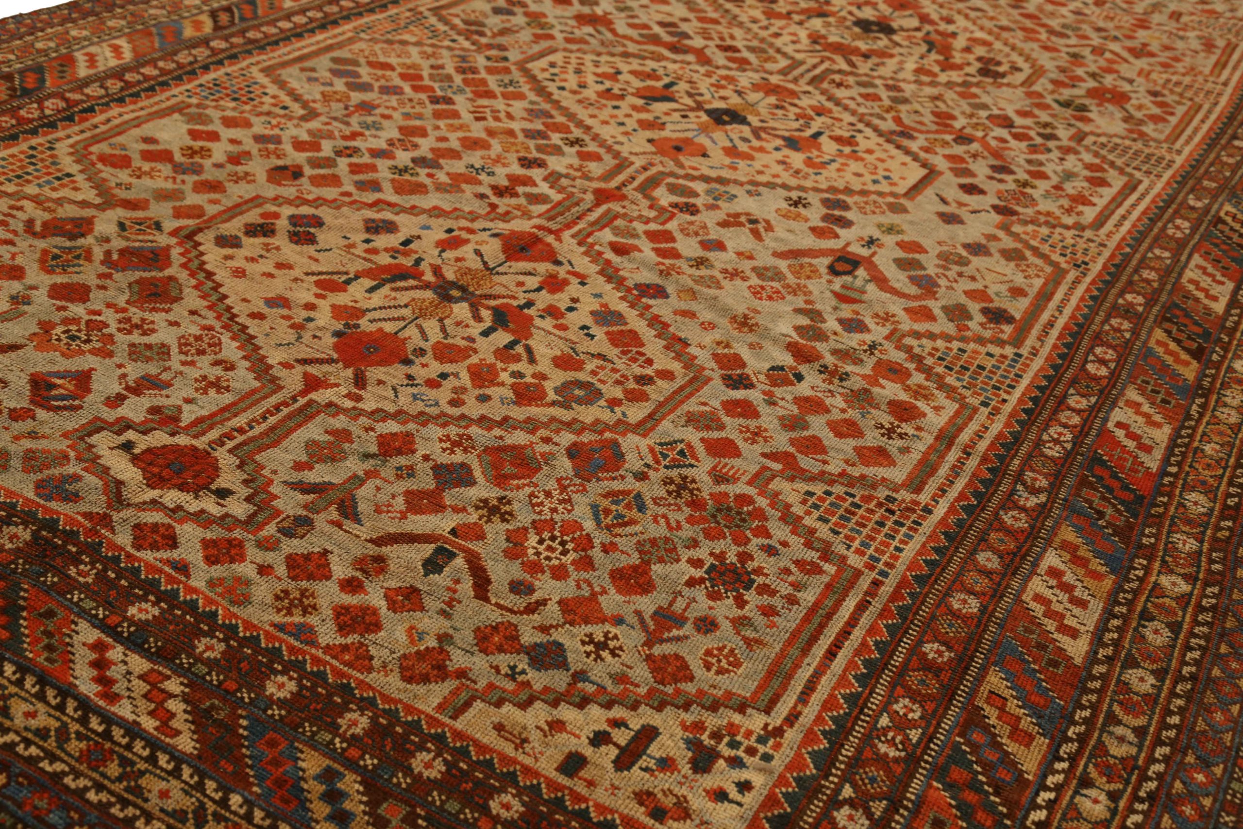 Thumbnail 10 for Antique Persian Shiraz Transitional Rug 11559