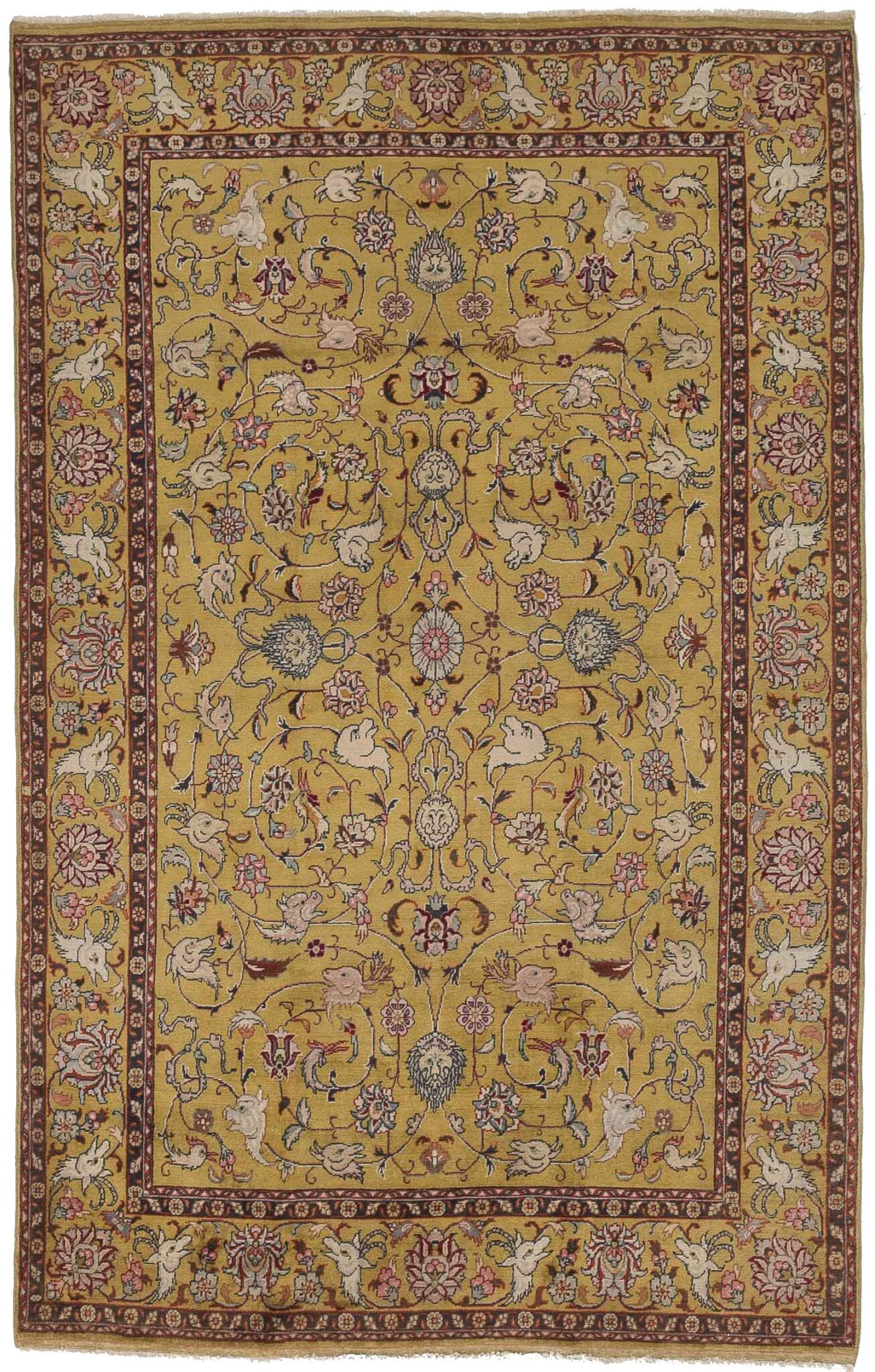Thumbnail 11 for Antique Persian Tabriz Transitional Rug 11641