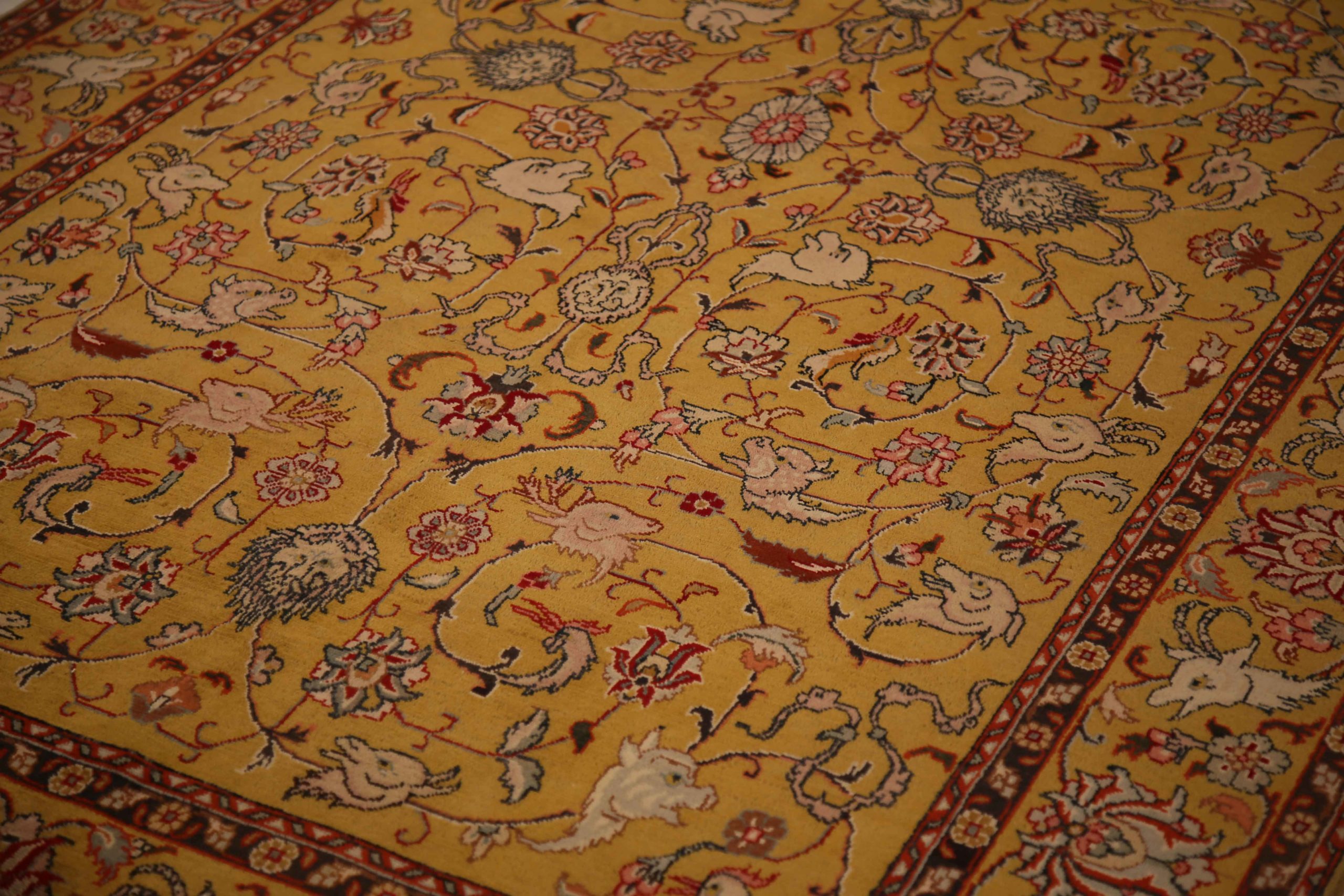 Thumbnail 15 for Antique Persian Tabriz Transitional Rug 11641