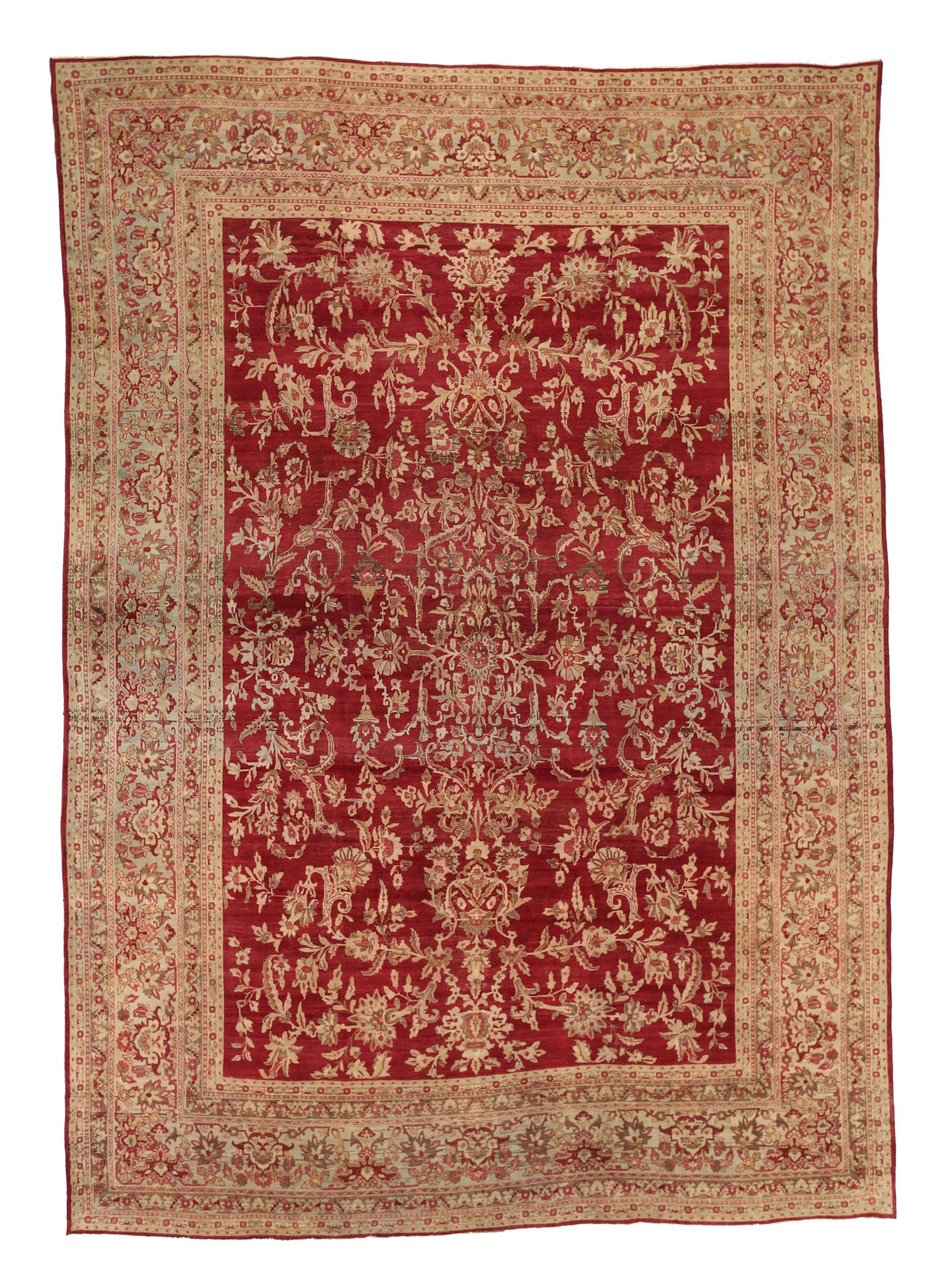 Thumbnail 8 for Antique Persian Yazd Traditional Rug 11712