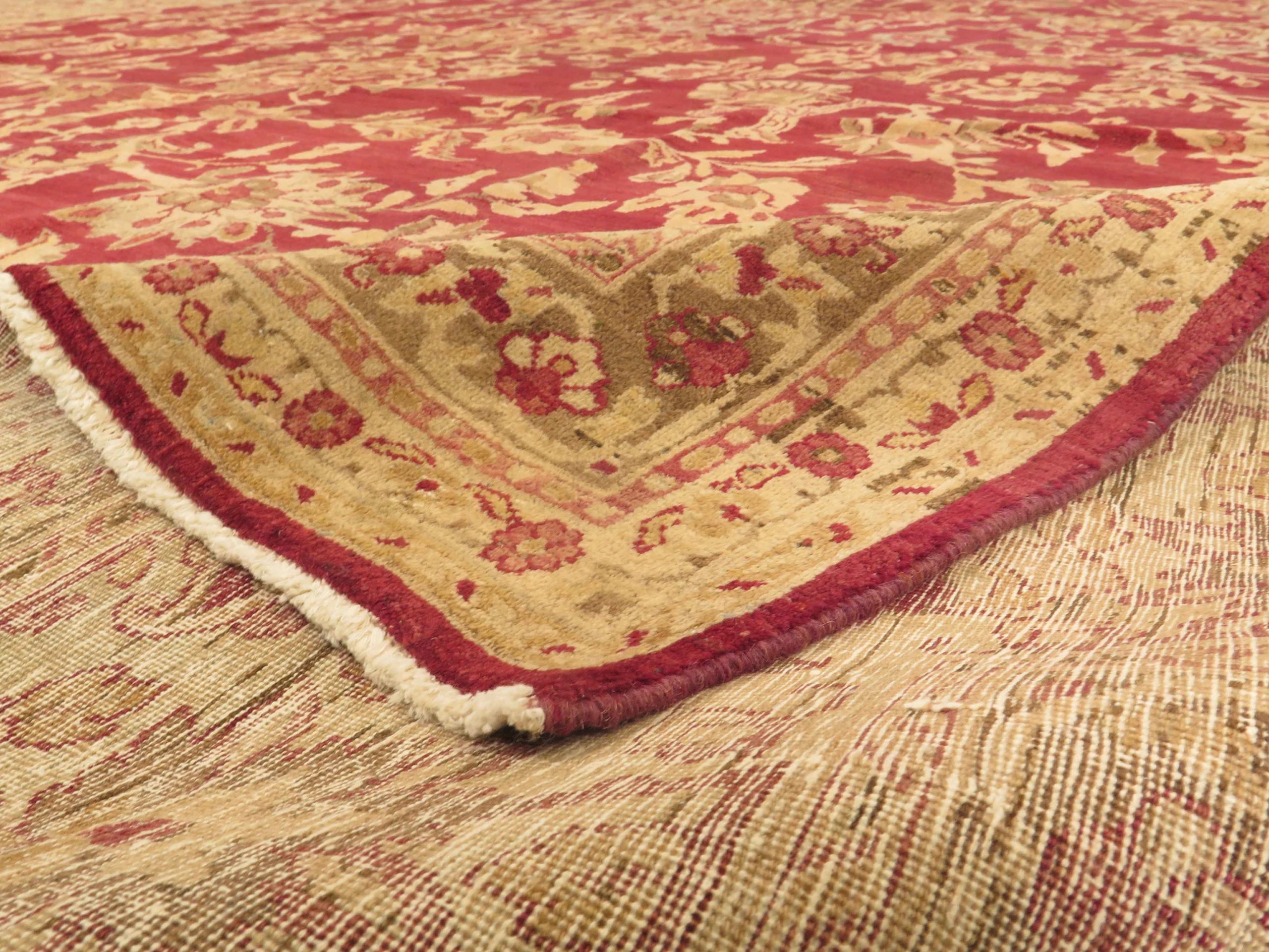 Thumbnail 11 for Antique Persian Yazd Traditional Rug 11712