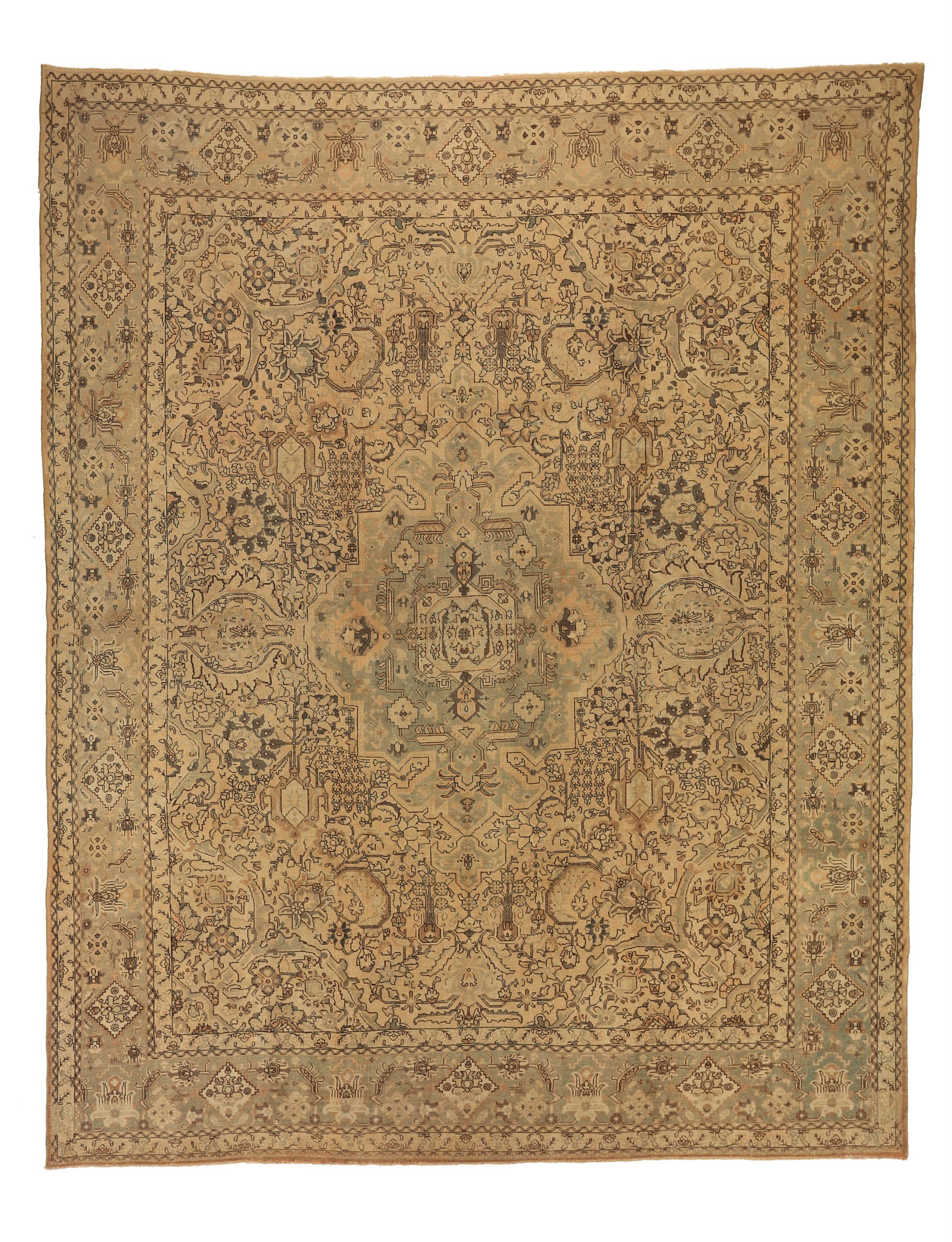 Thumbnail 9 for Antique Persian Tabriz Transitional Rug 11722