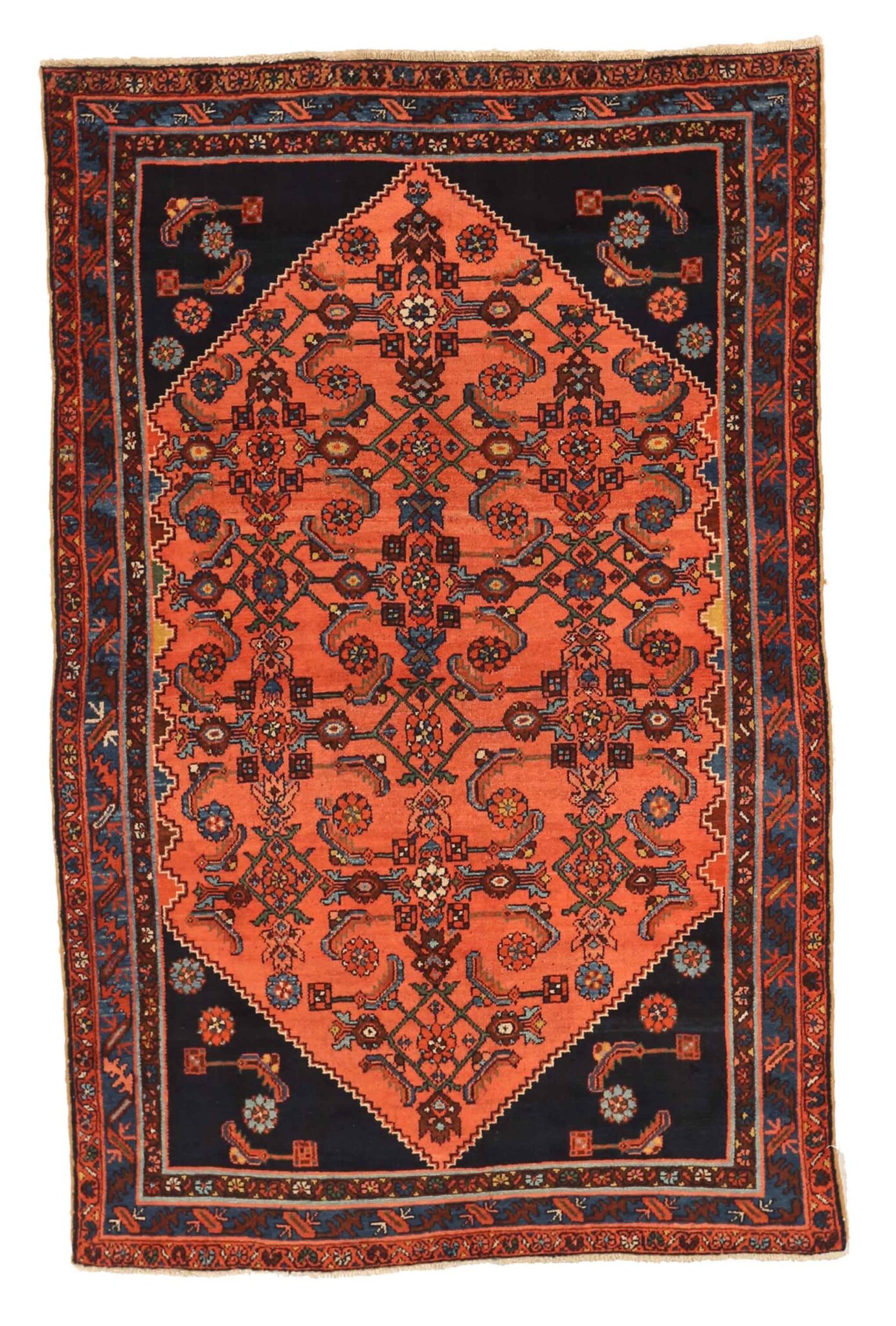 Thumbnail 11 for Antique Persian Hamadan Traditional Rug 12080