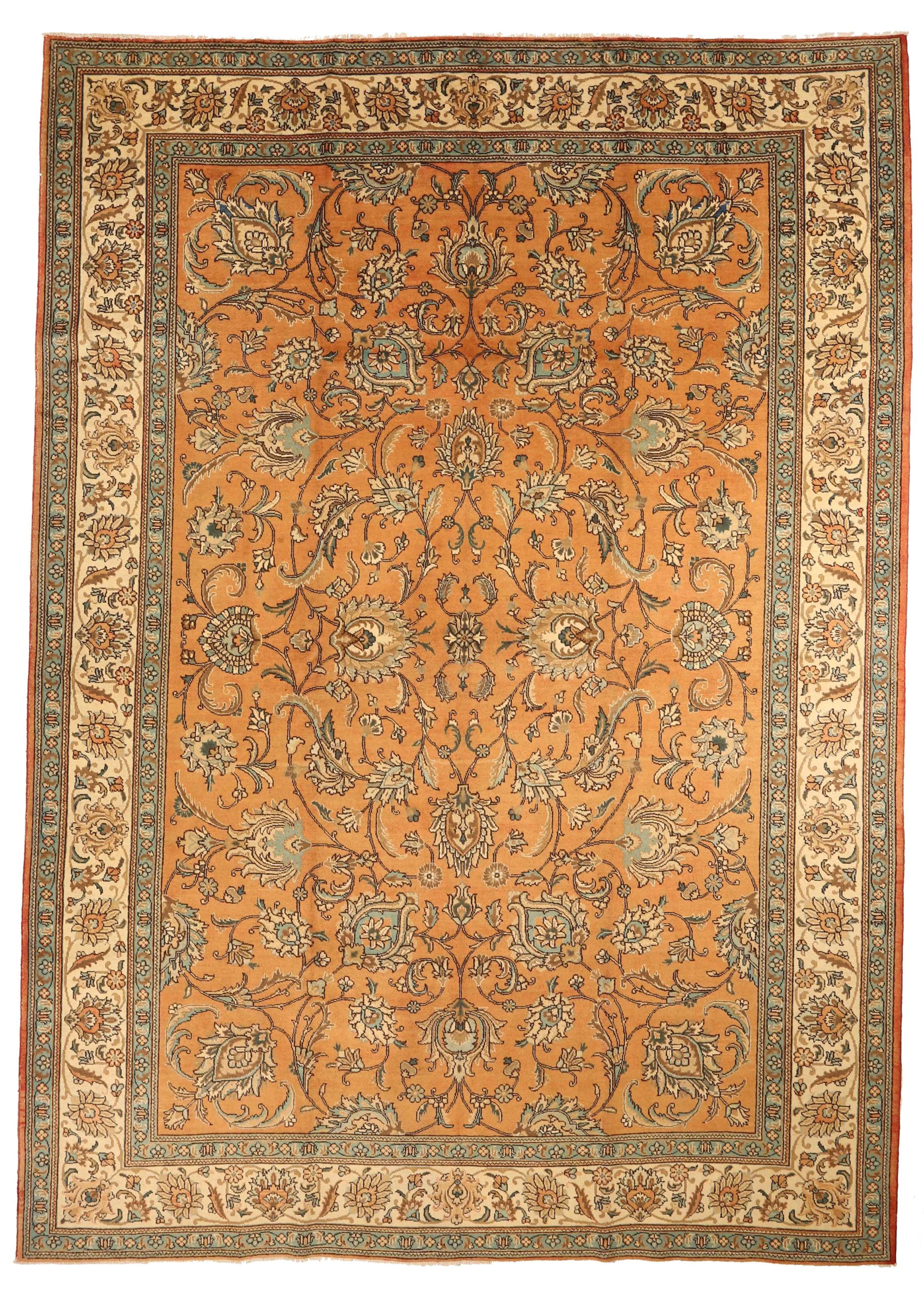 Thumbnail 9 for Antique Persian Tabriz Traditional Rug 12701