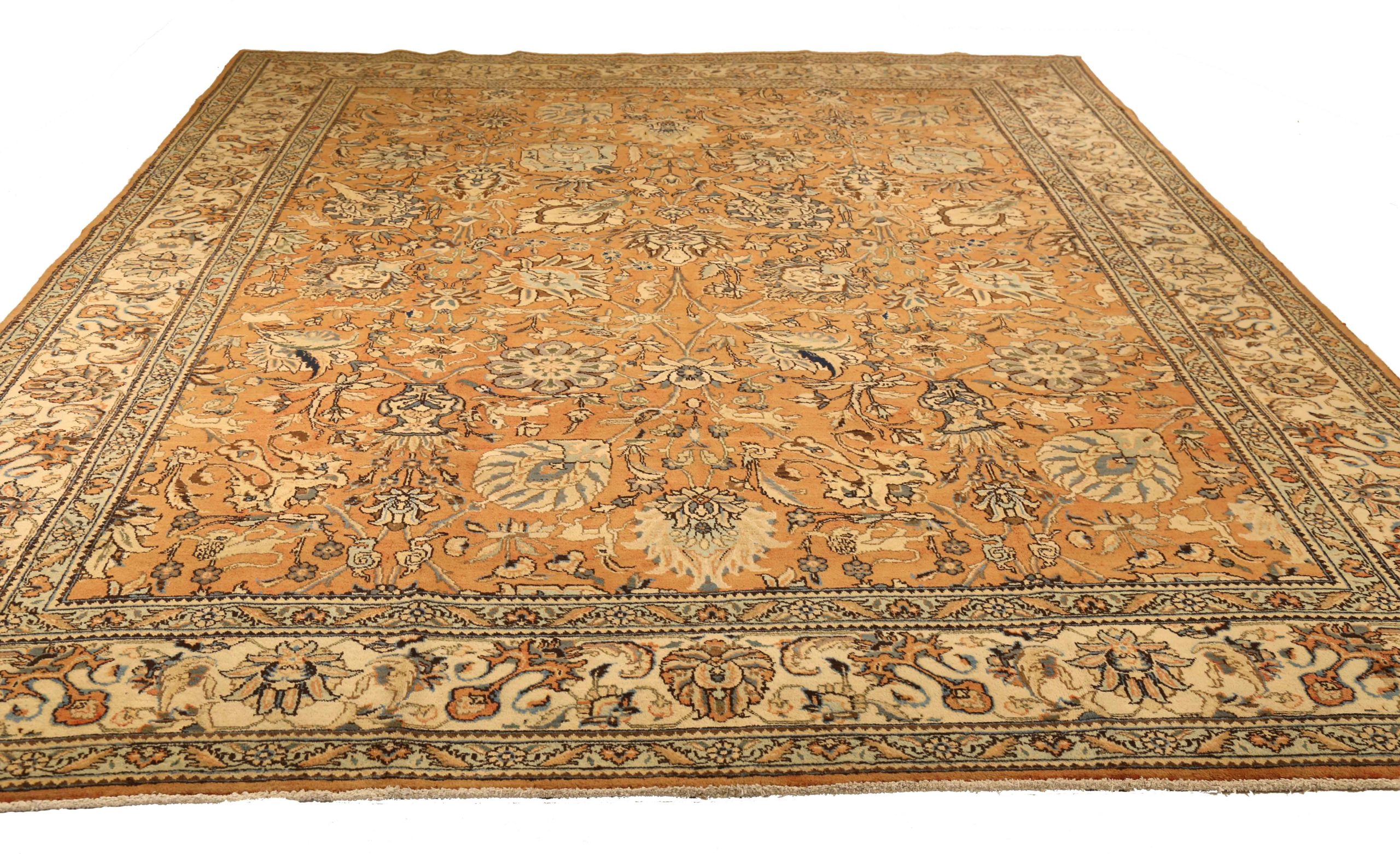 Thumbnail 13 for Antique Persian Tabriz Transitional Rug 12703