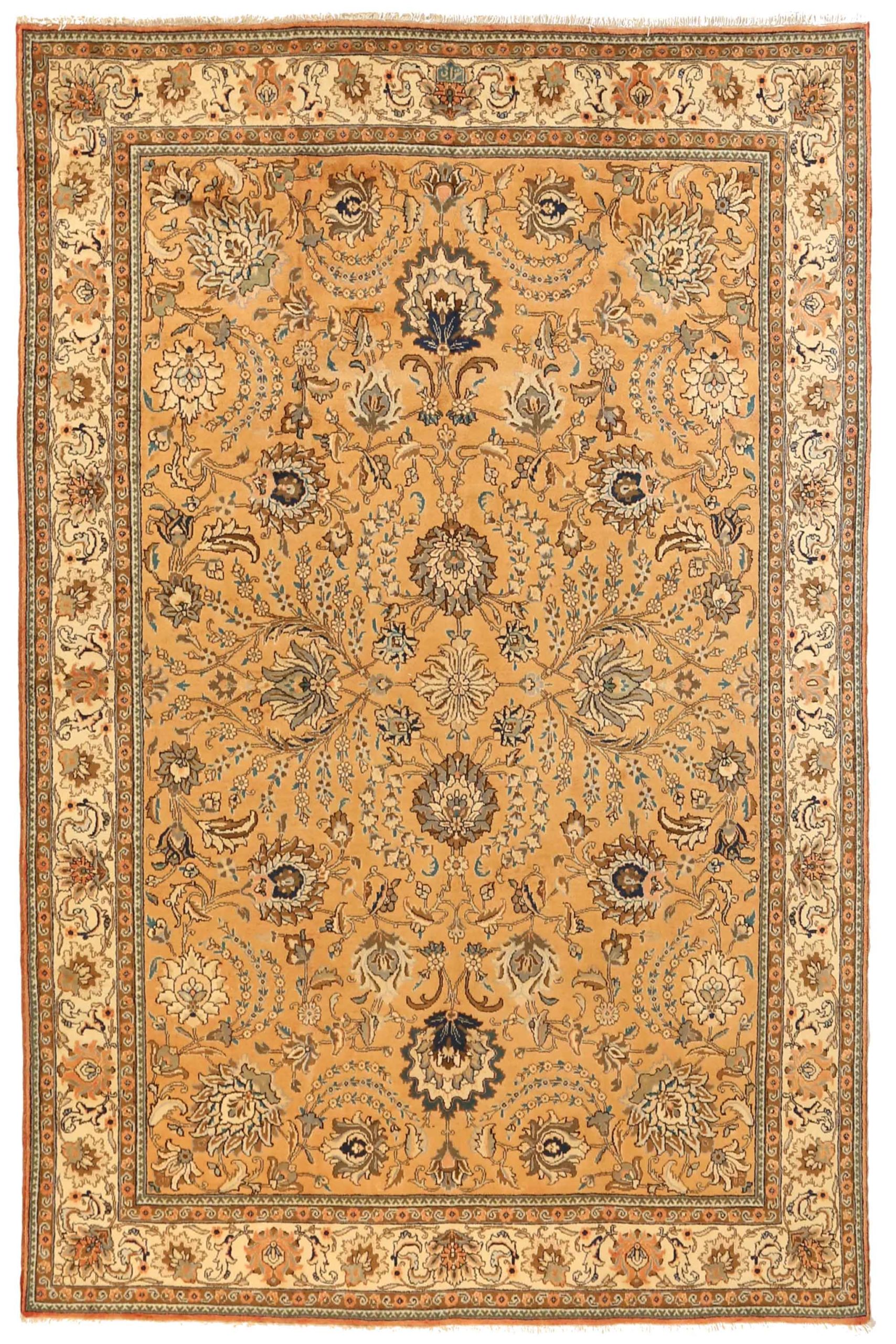 Thumbnail 7 for Antique Persian Tabriz Transitional Rug 12706