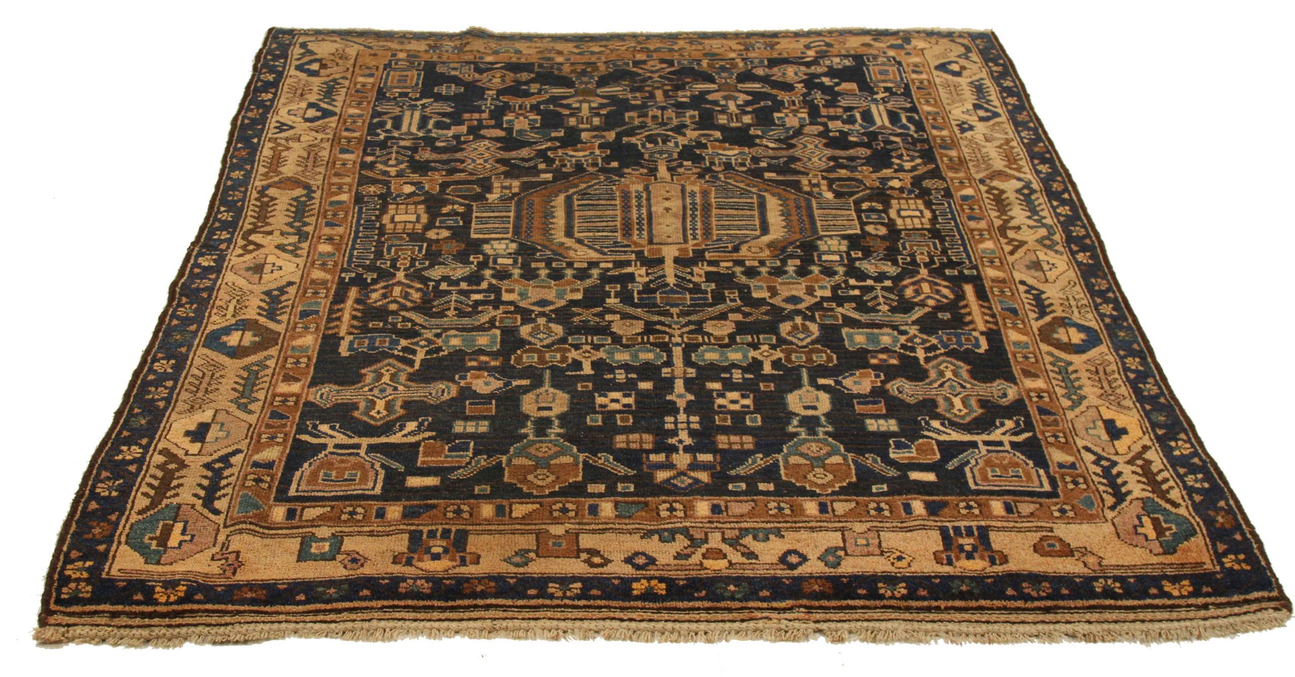 Thumbnail 14 for Antique Persian Kurdish Traditional Rug 12719