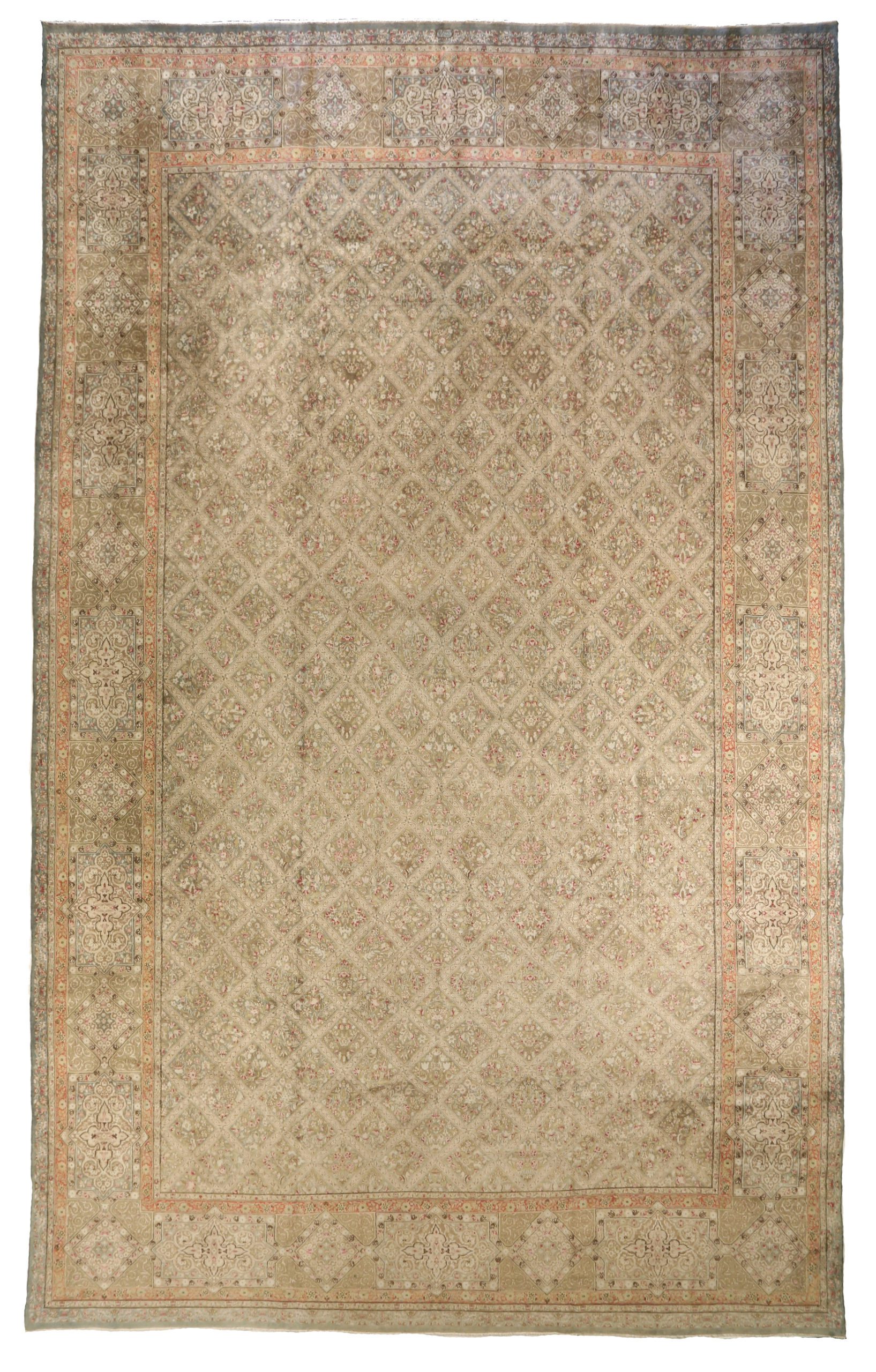 Thumbnail 10 for Antique Persian Kerman Transitional Rug 12912