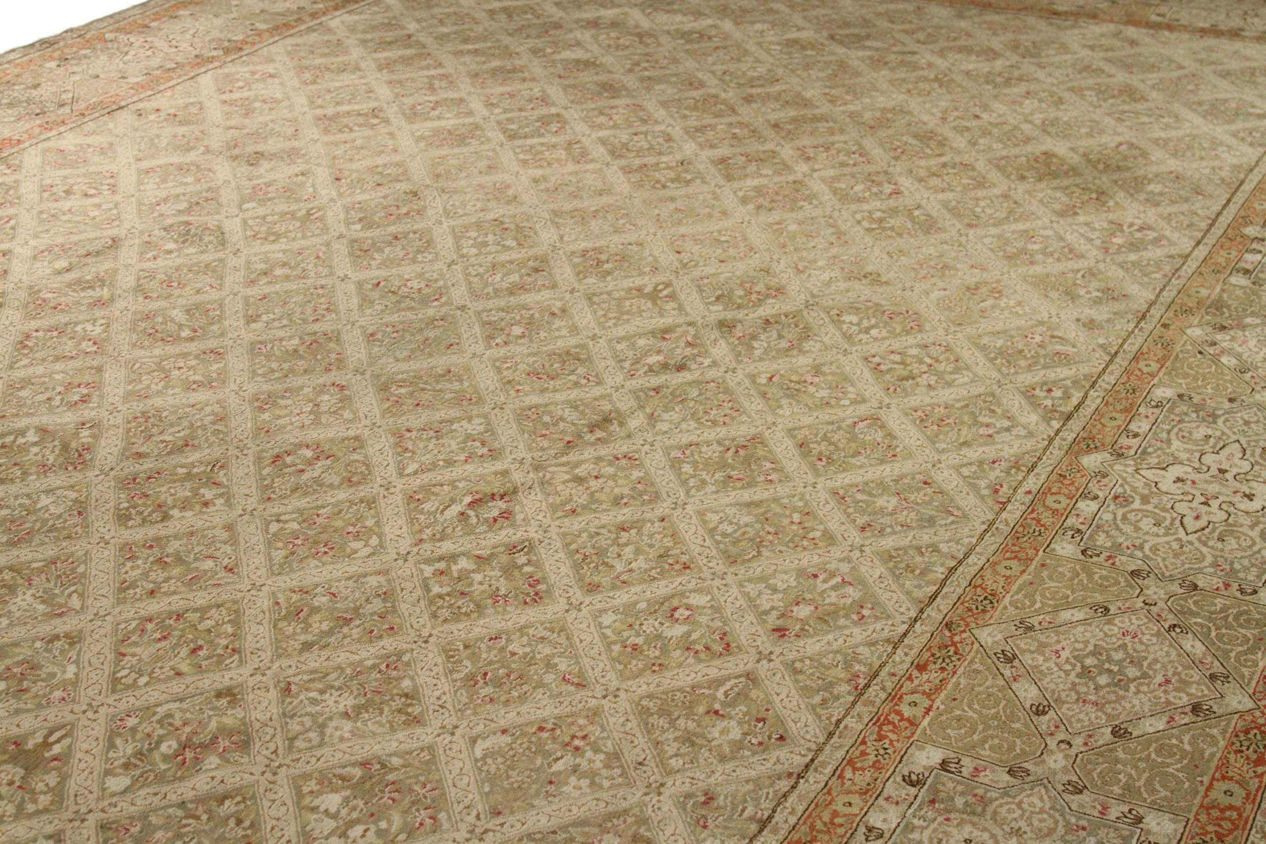 Thumbnail 15 for Antique Persian Kerman Transitional Rug 12912