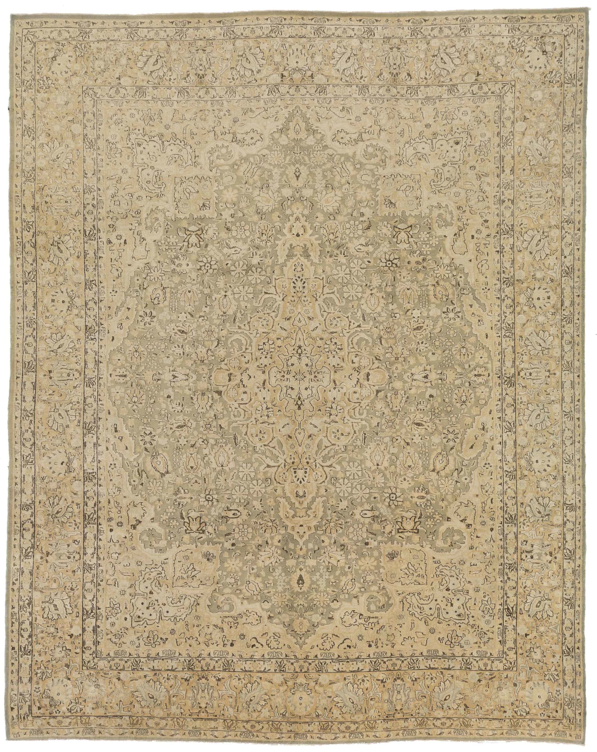 Thumbnail 4 for Antique Persian Kerman Transitional Rug 13035