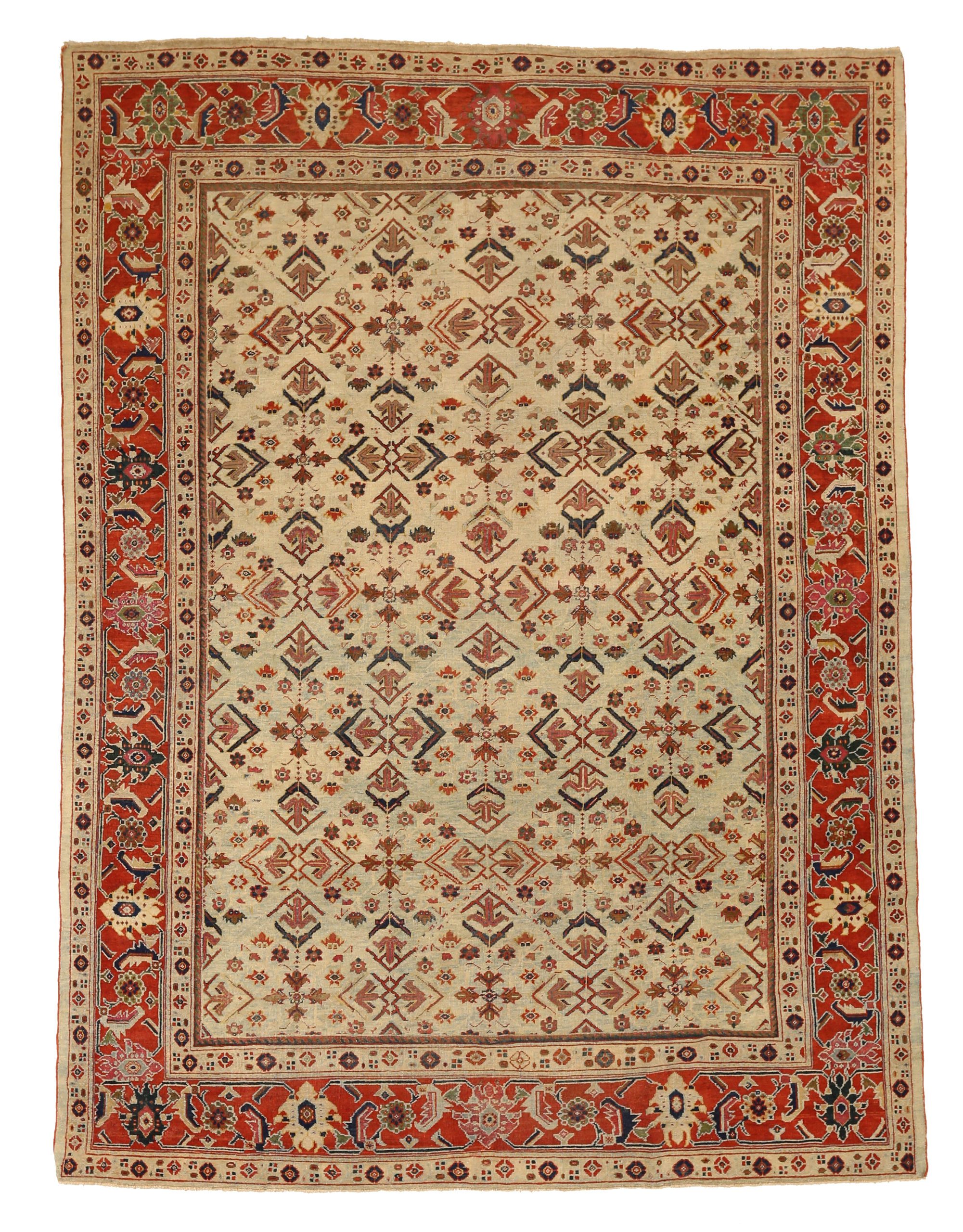 Thumbnail 11 for Antique Persian Sultanabad Traditional Rug 13122