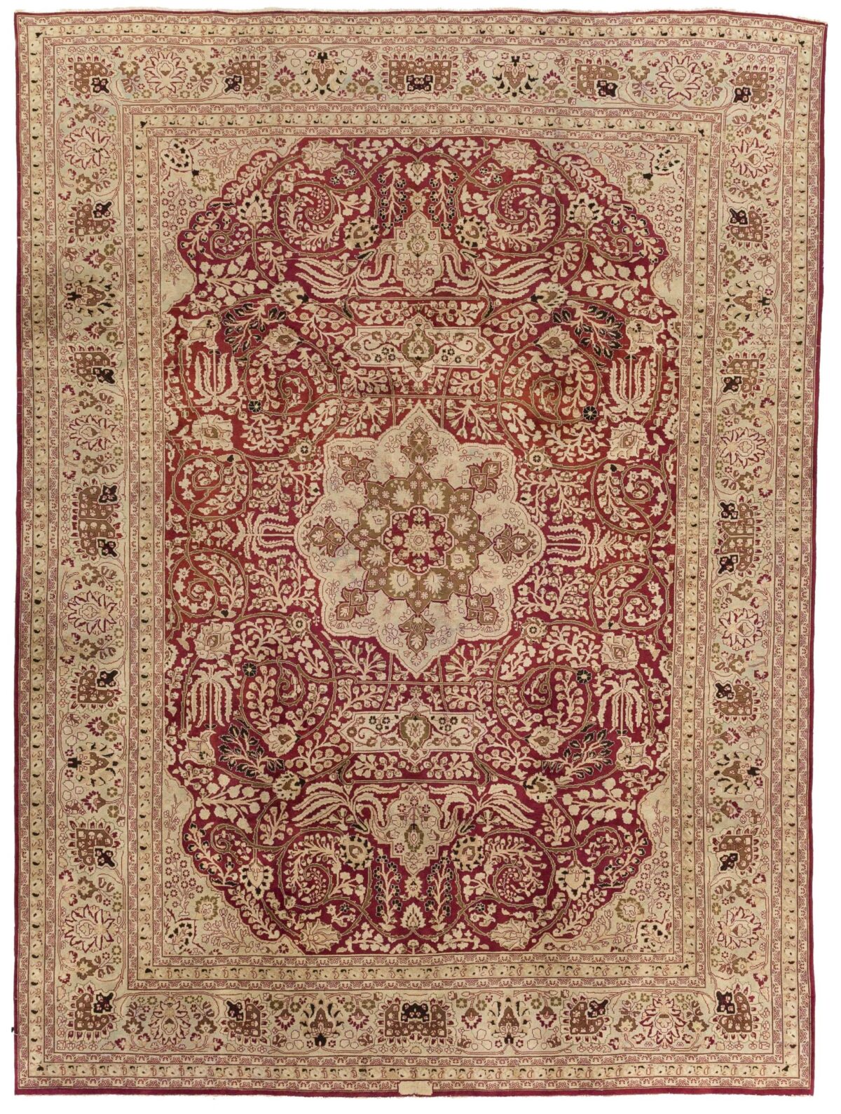 Thumbnail 13 for Antique Persian Mashad Transitional Rug 13431