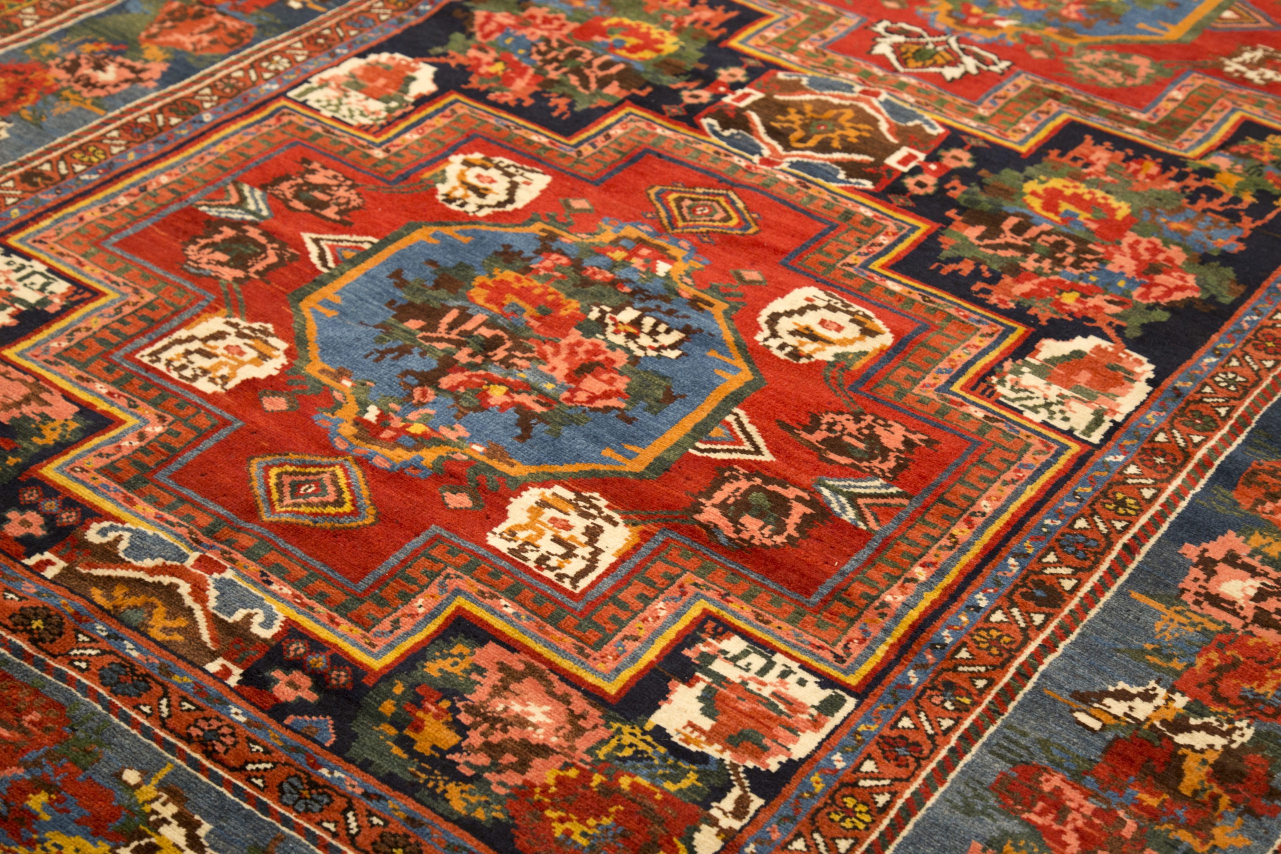 Thumbnail 11 for Antique Persian Bakhtiar Traditional Rug 13526