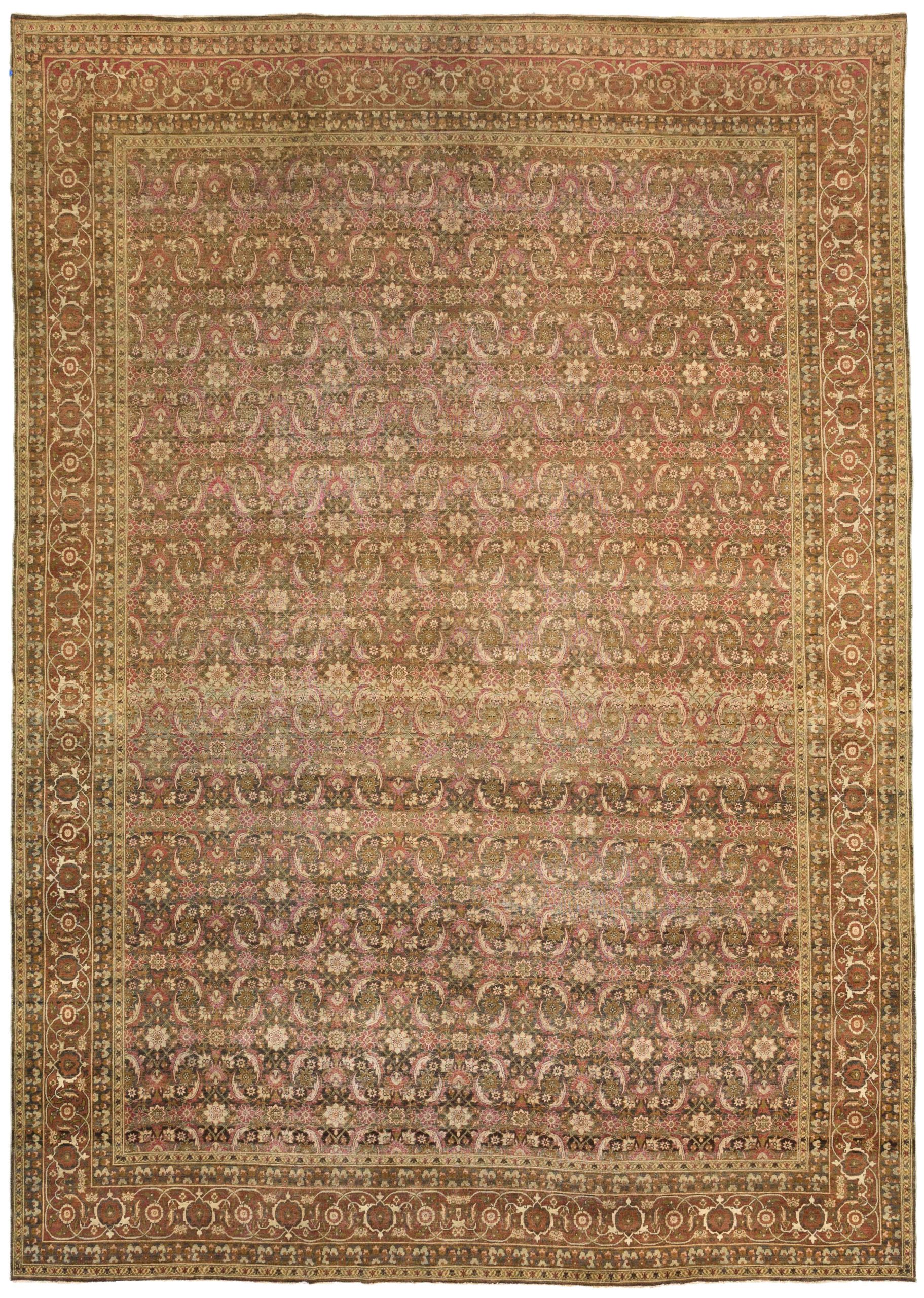 Thumbnail 11 for Antique Persian Yazd Transitional Rug 13688