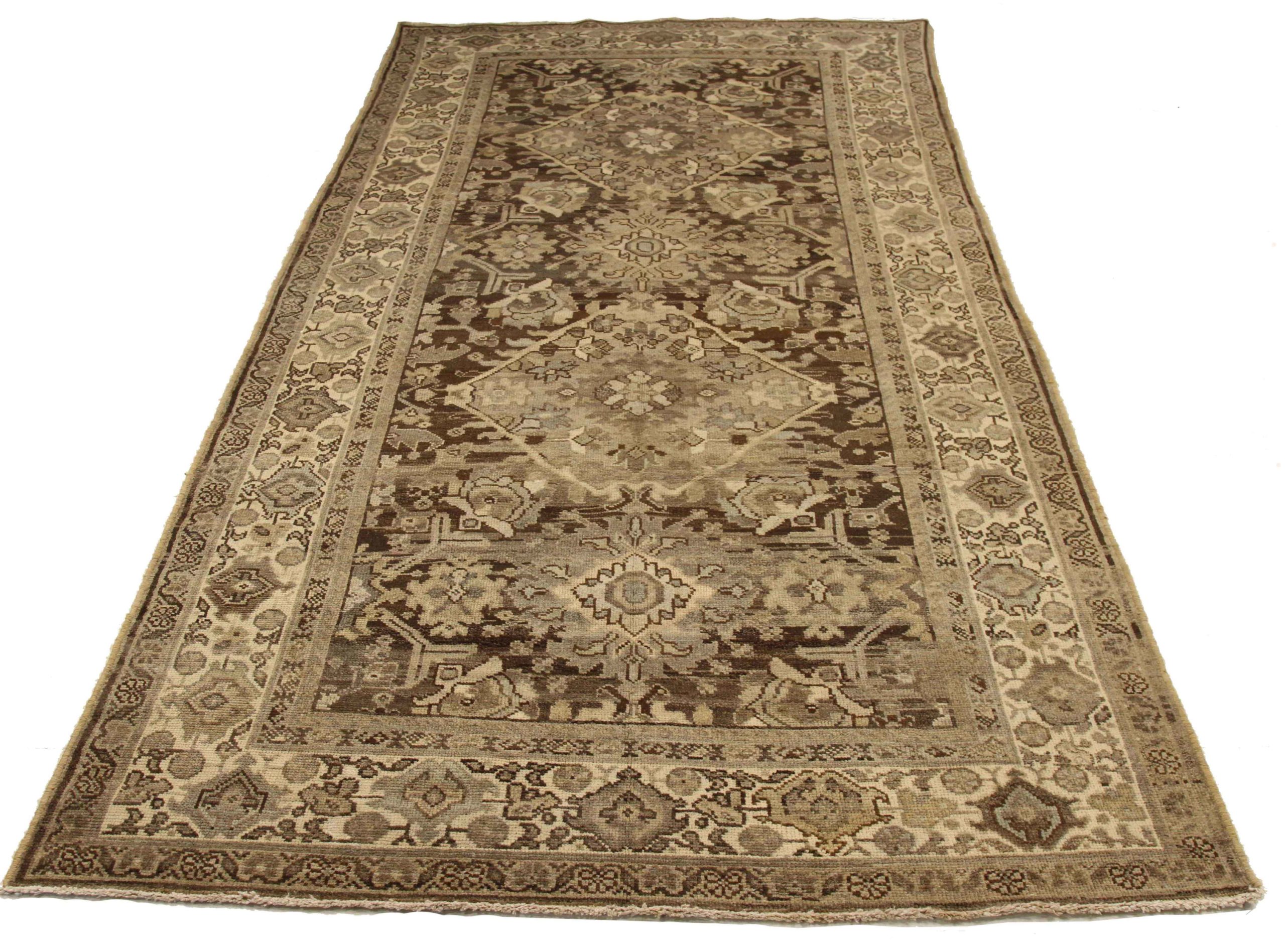 Thumbnail 10 for Antique Persian Mahal Transitional Rug 13776