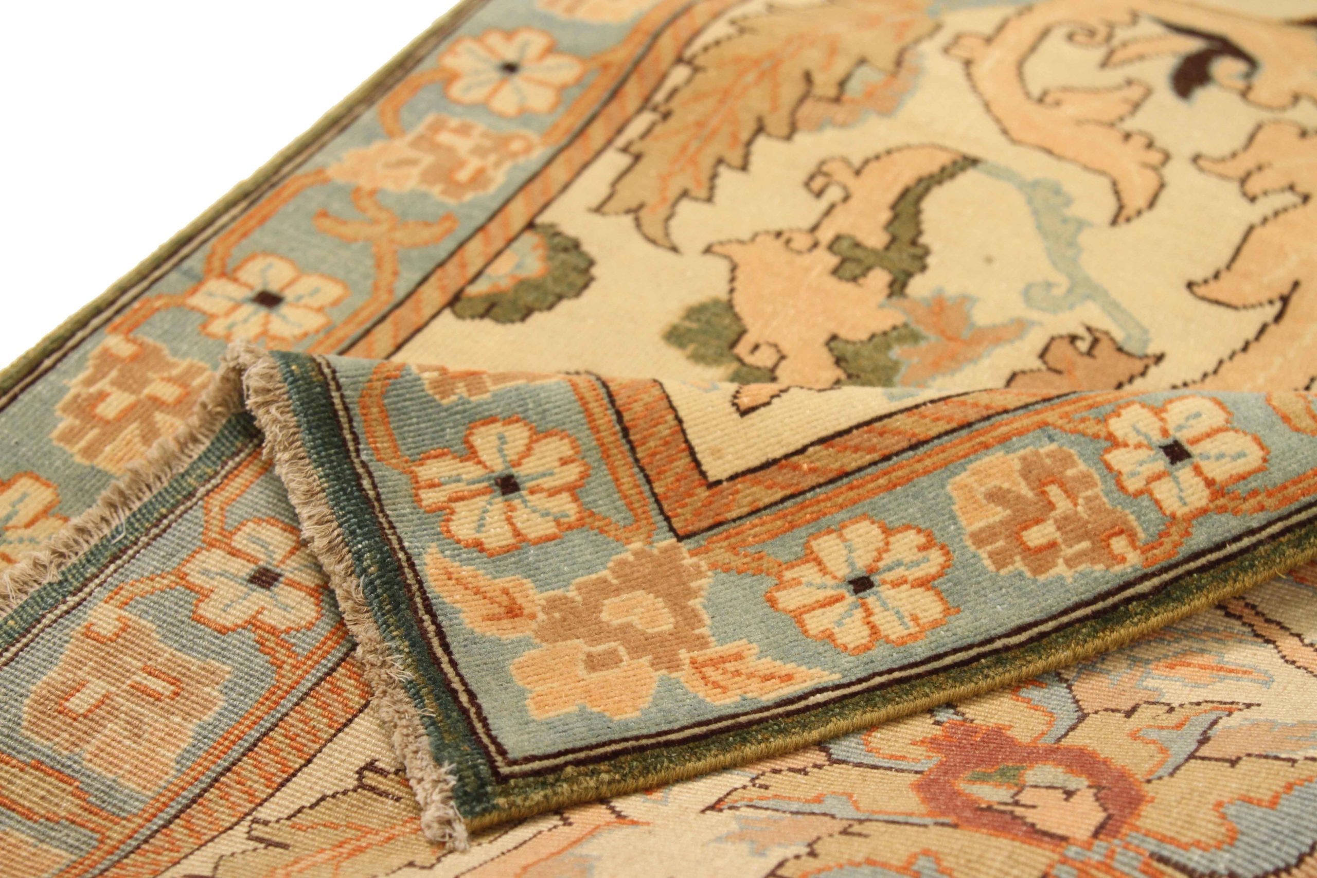 Thumbnail 3 for Turkey Tabriz Transitional Rug 13830