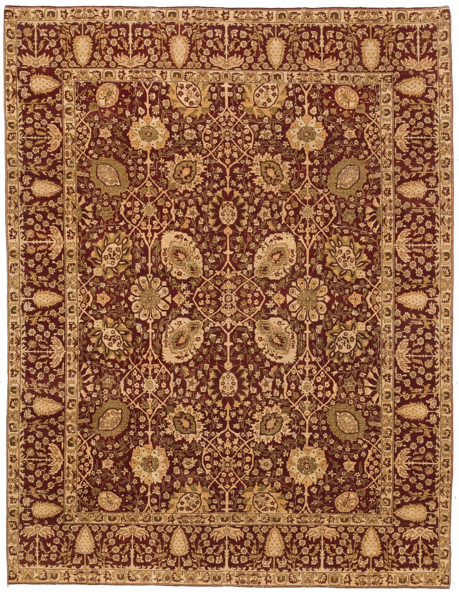 Thumbnail 11 for Turkey Tabriz Traditional Rug 13835