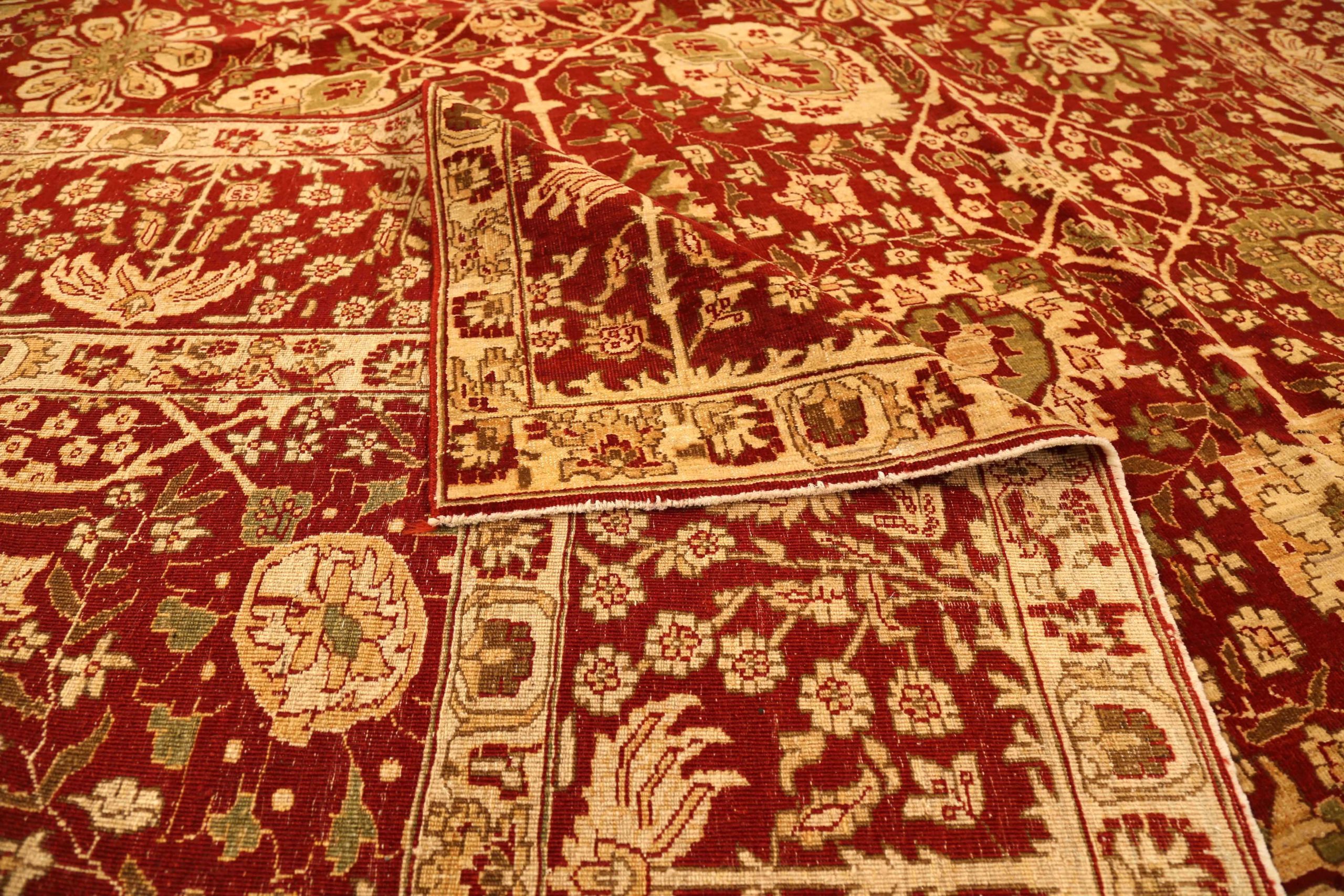 Thumbnail 13 for Turkey Tabriz Traditional Rug 13835