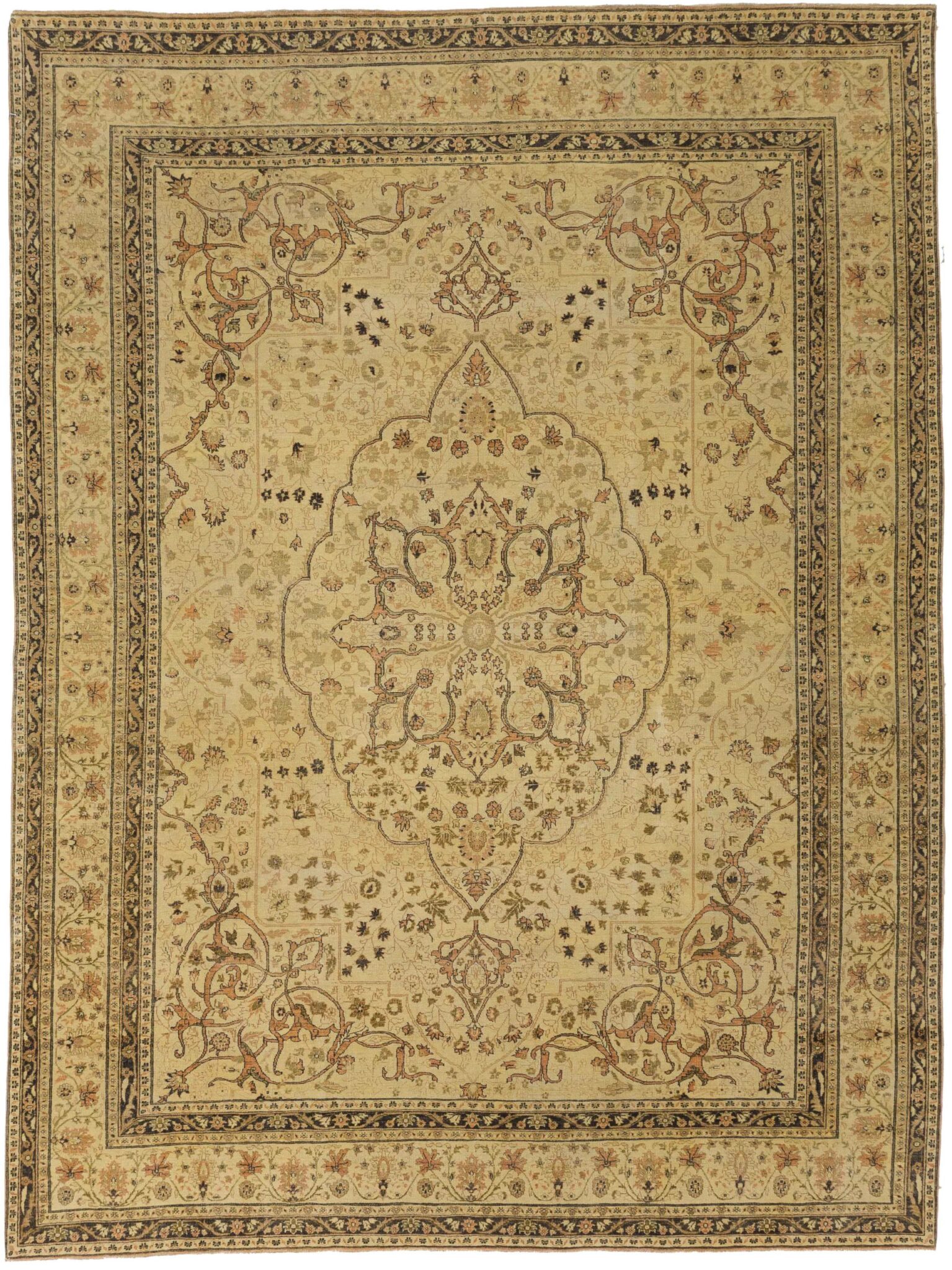 Thumbnail 15 for Turkey Tabriz Transitional Rug 13840