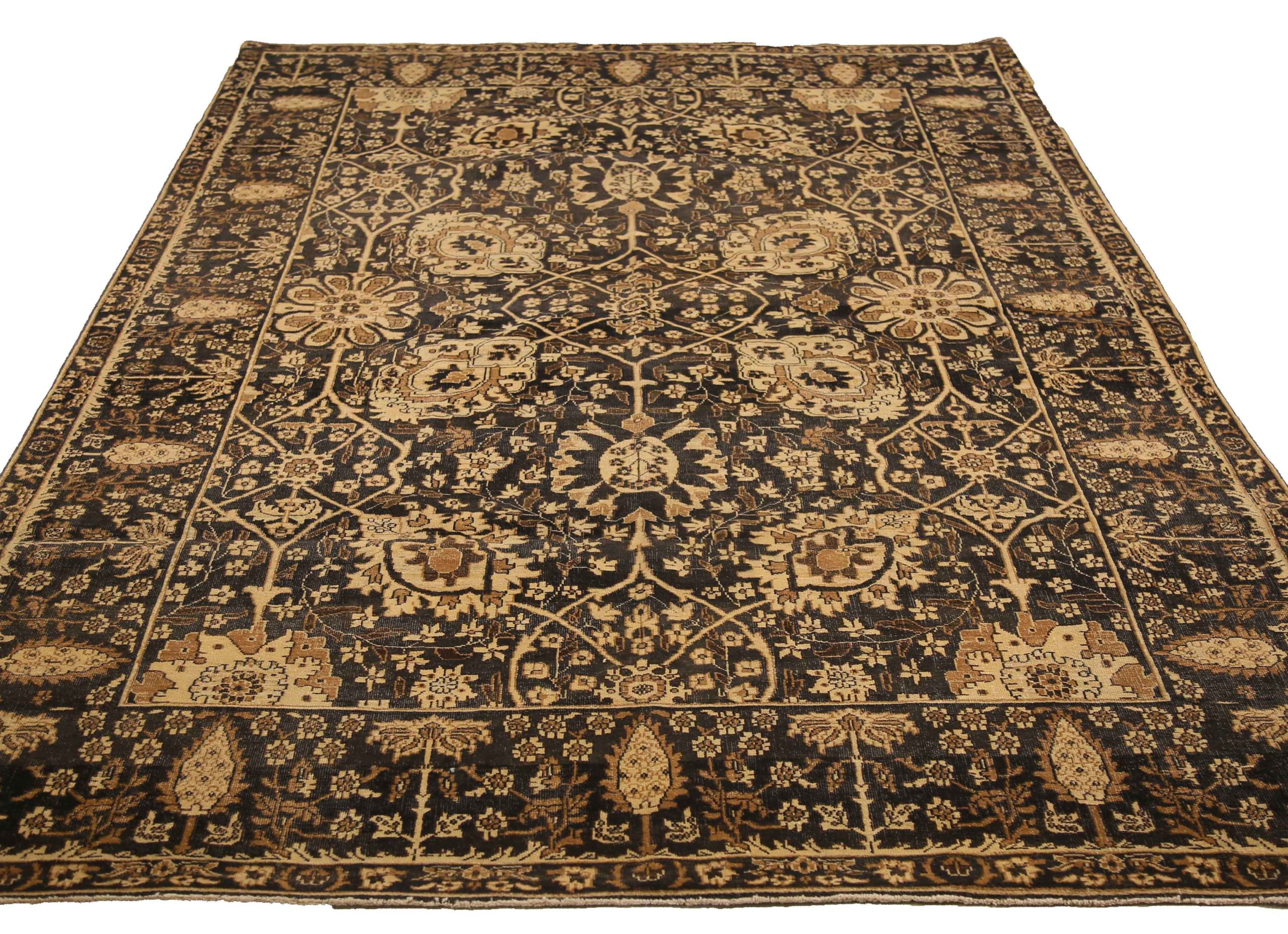 Thumbnail 8 for Turkey Tabriz Traditional Rug 13847