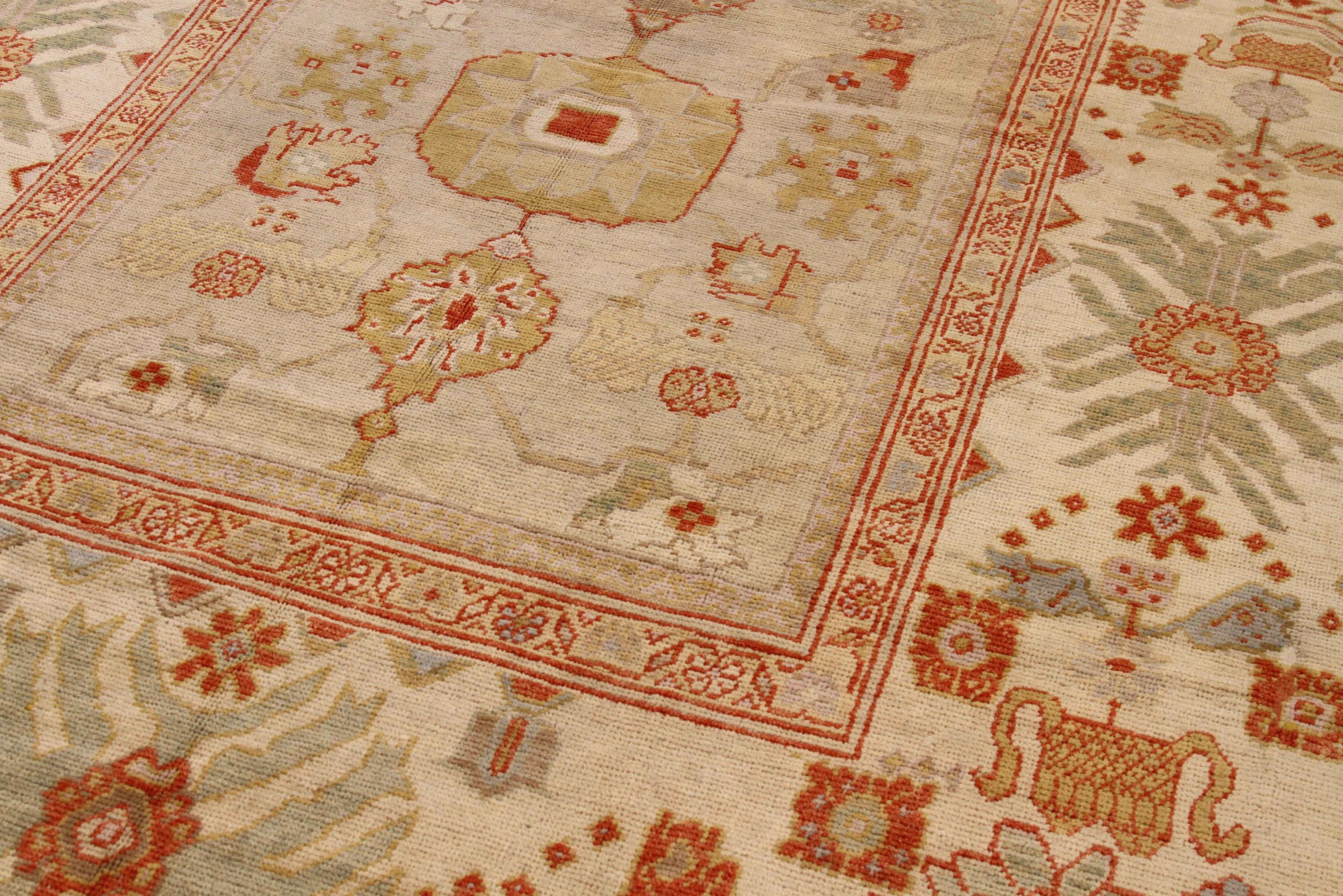 Thumbnail 5 for Persian Oushak Transitional Rug 13868