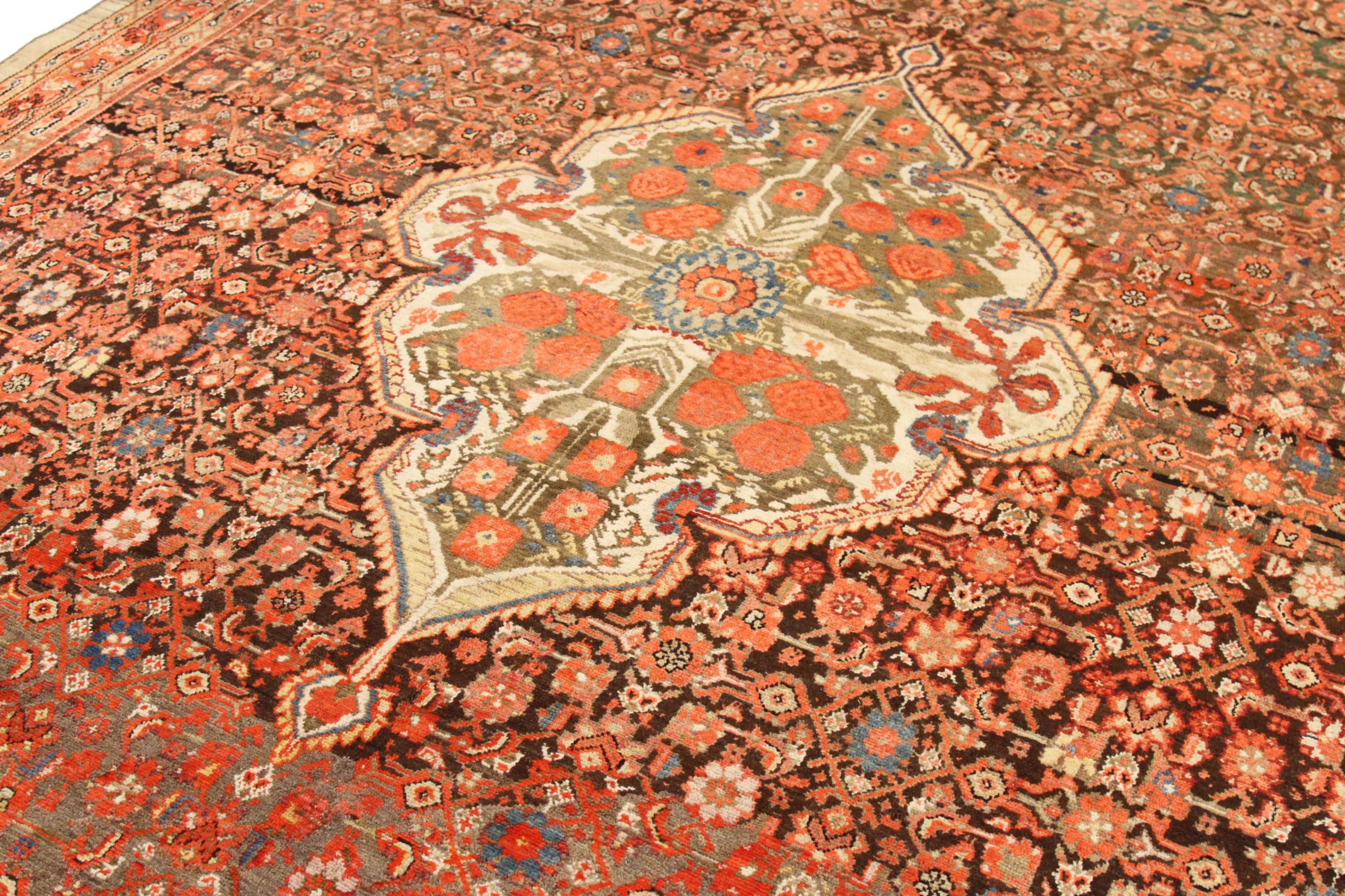 Thumbnail 5 for Antique Persian Malayer Traditional Rug 14977