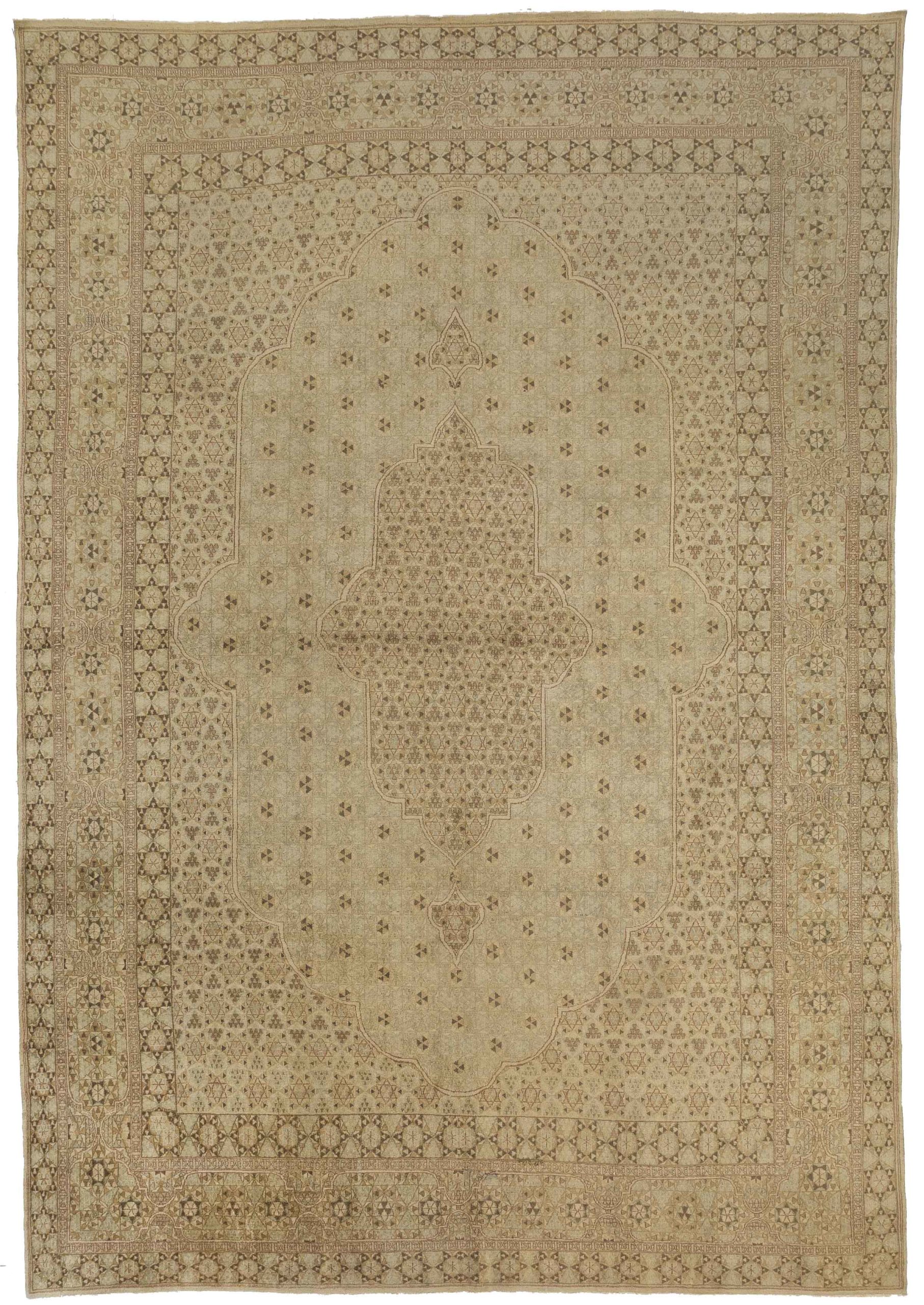 Thumbnail 2 for Antique Persian Kerman Transitional Rug 14986