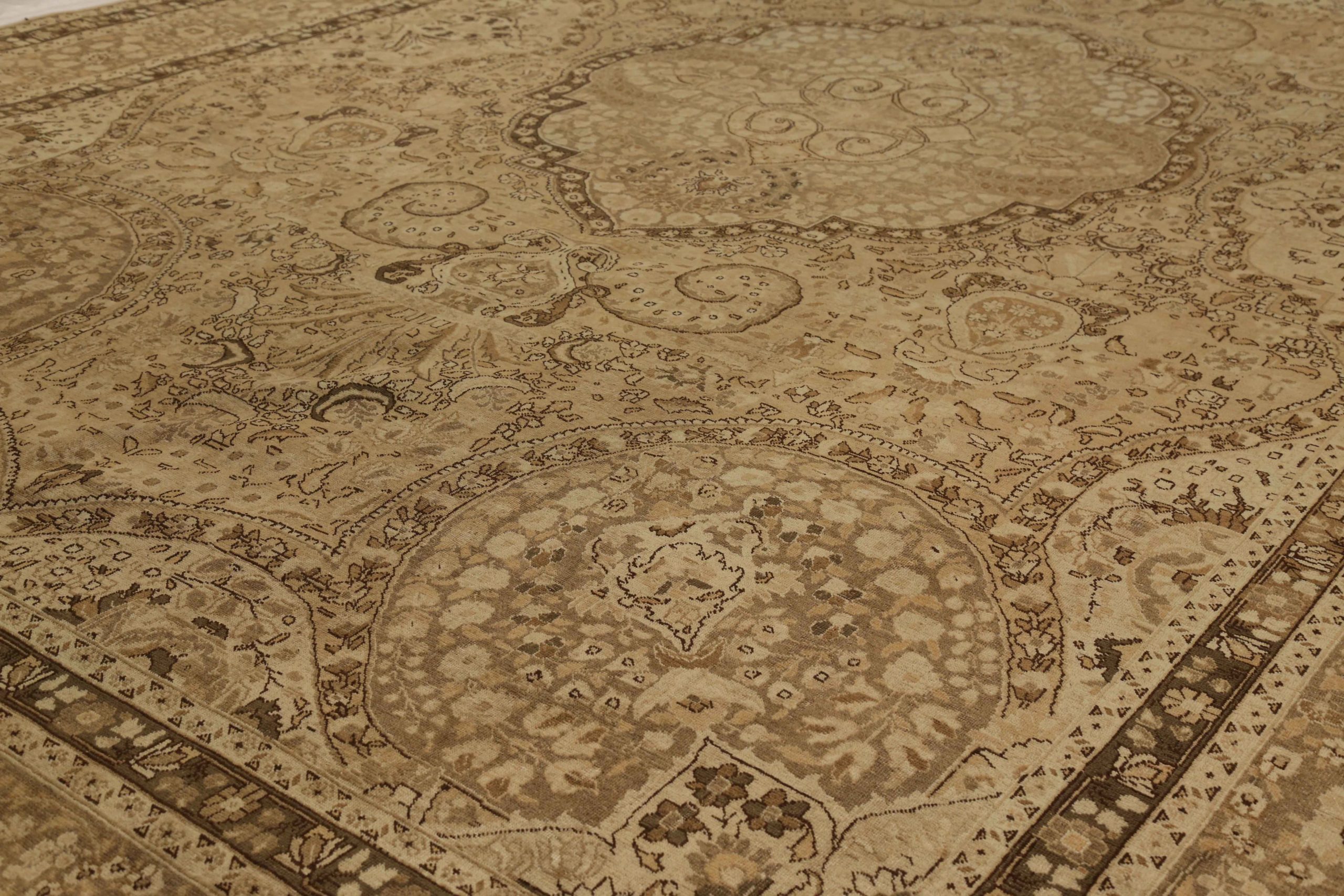 Thumbnail 14 for Antique Persian Tabriz Transitional Rug 15024